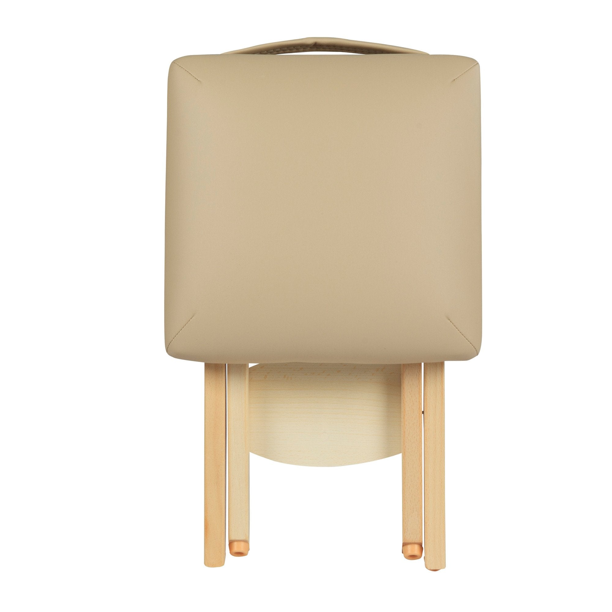 master-massage-mobiler-klapphocker-klappstuhl-kosmetikhocker-beige-48-cm-hoch image 2