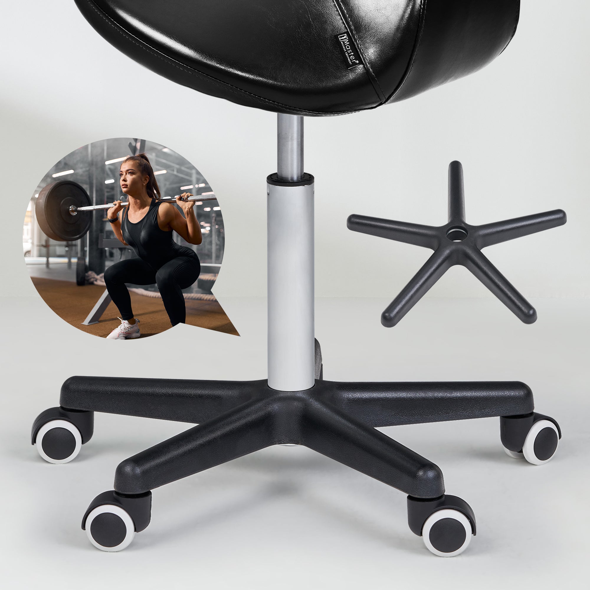 master-massage-berkeley-sattelhocker-rollhocker-kosmetikhocker-schwarz image 6