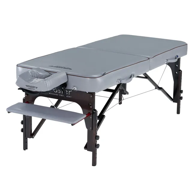 master-massage-71cm-montour-mobile-massageliege-mit-memory-foam-taubengrau image 1