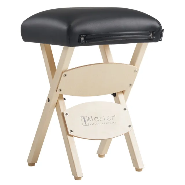 master-massage-mobiler-klapphocker-kosmetikhocker-32x32-cm-schwarz image 1