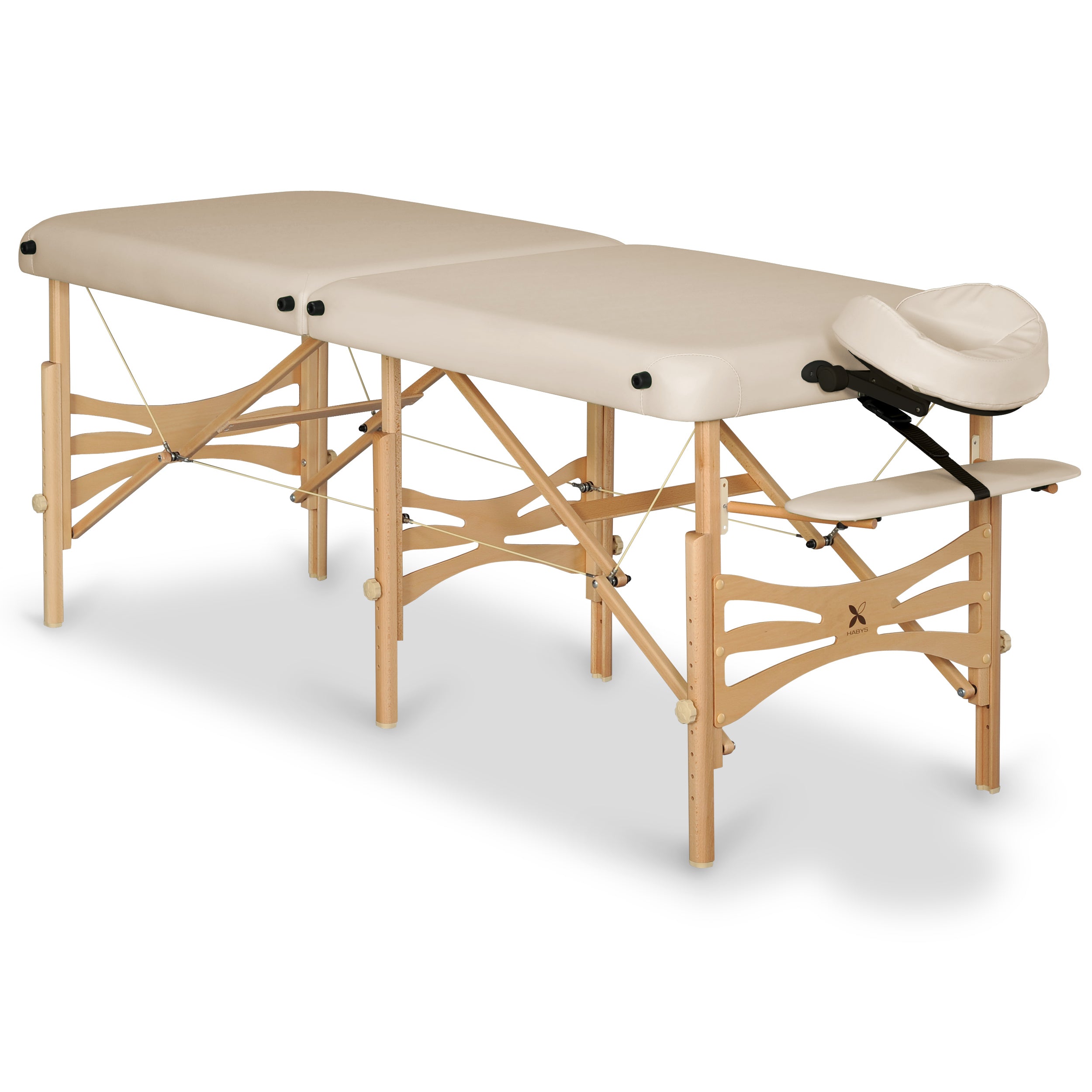 habys-alba-klappbare-massageliege-2-segmente-holz-massage-und-kosmetikliege image 2
