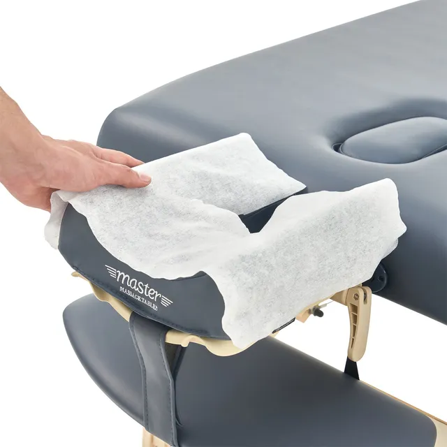 master-massage-einweg-bez-ge-f-r-kopfst-tze-mit-nasenschlitz-y-schlitz-100-st-ck image 1