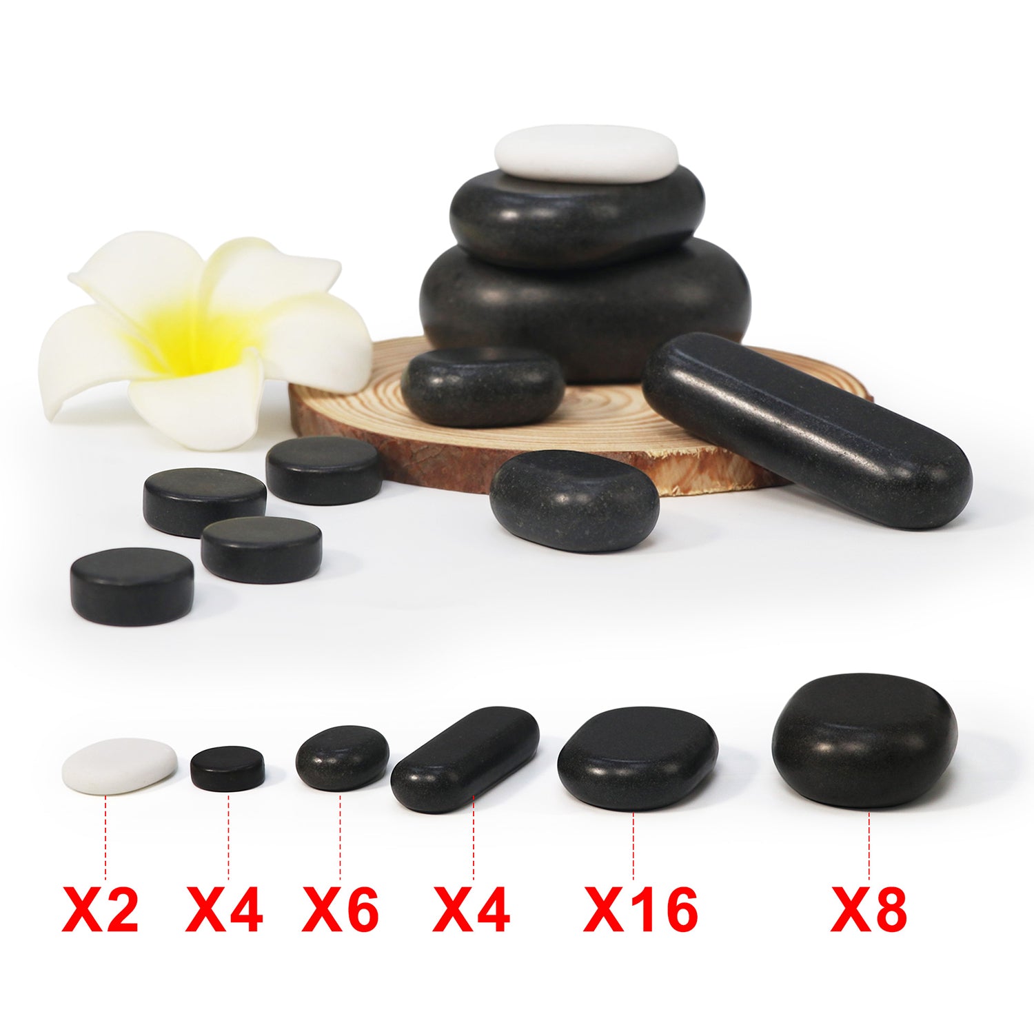 master-massage-40-teiliges-hot-stone-set-basaltsteine-mit-bambuskiste image 3
