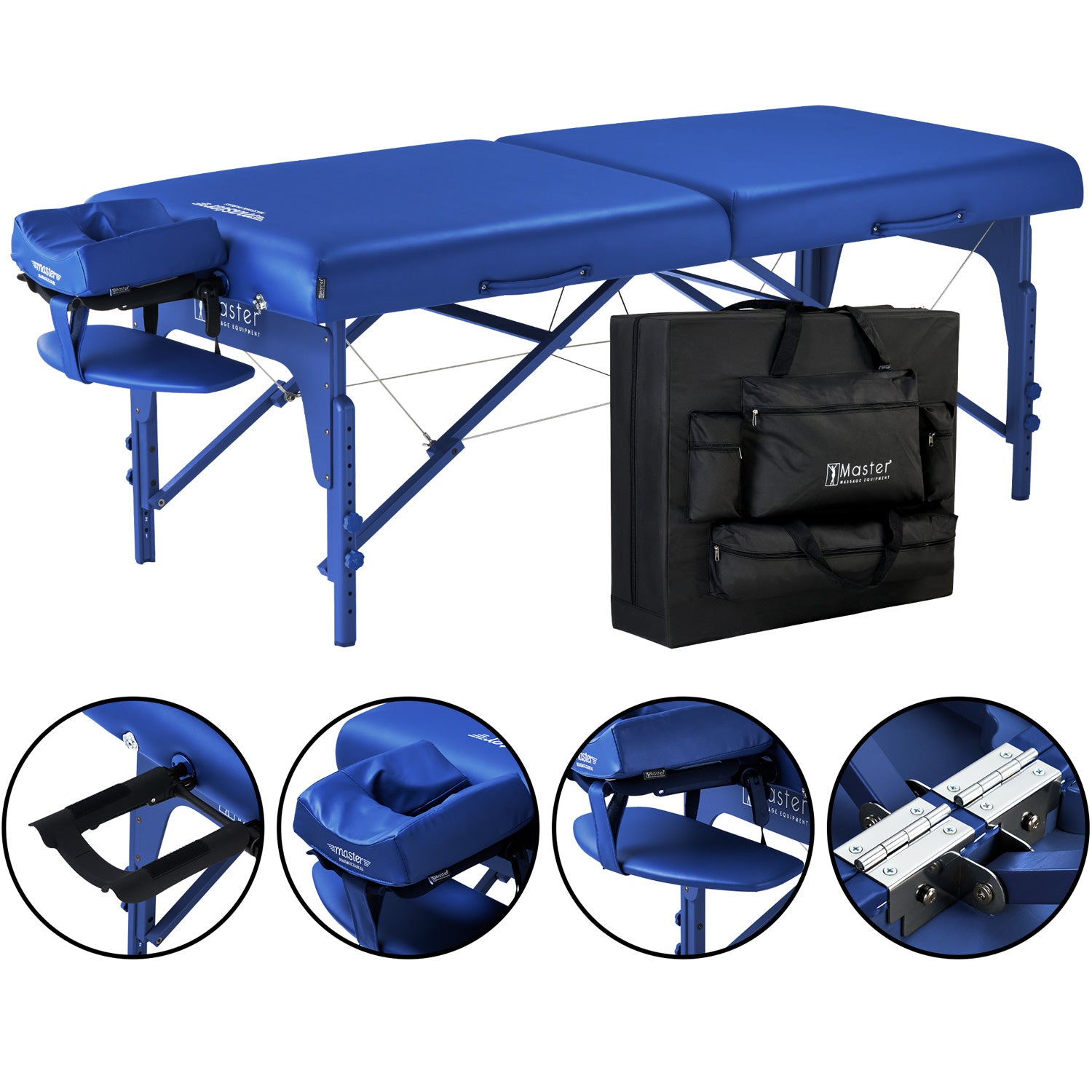 master-massage-79cm-montclair-mobile-massagetherapieliege-memory-foam-holzgestel image 2