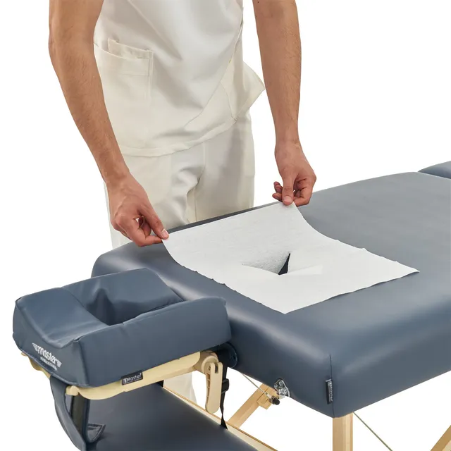 master-massage-einweg-gesichtsausschnitt-abdeckung-100-st-pack-wei image 1