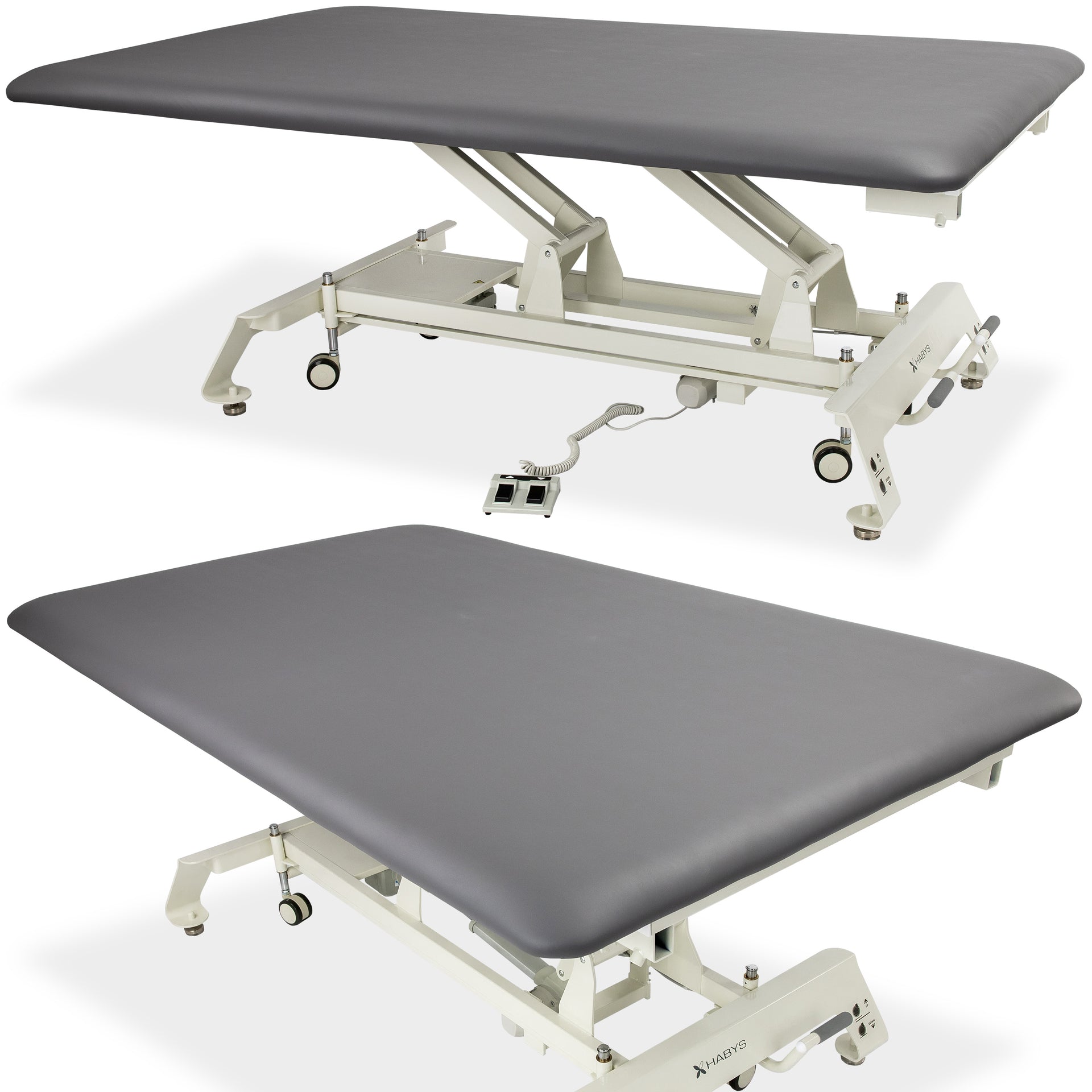 habys-elektrische-therapietafel-evero-bobath-mit-fu-steuerung-und-rollen image 1