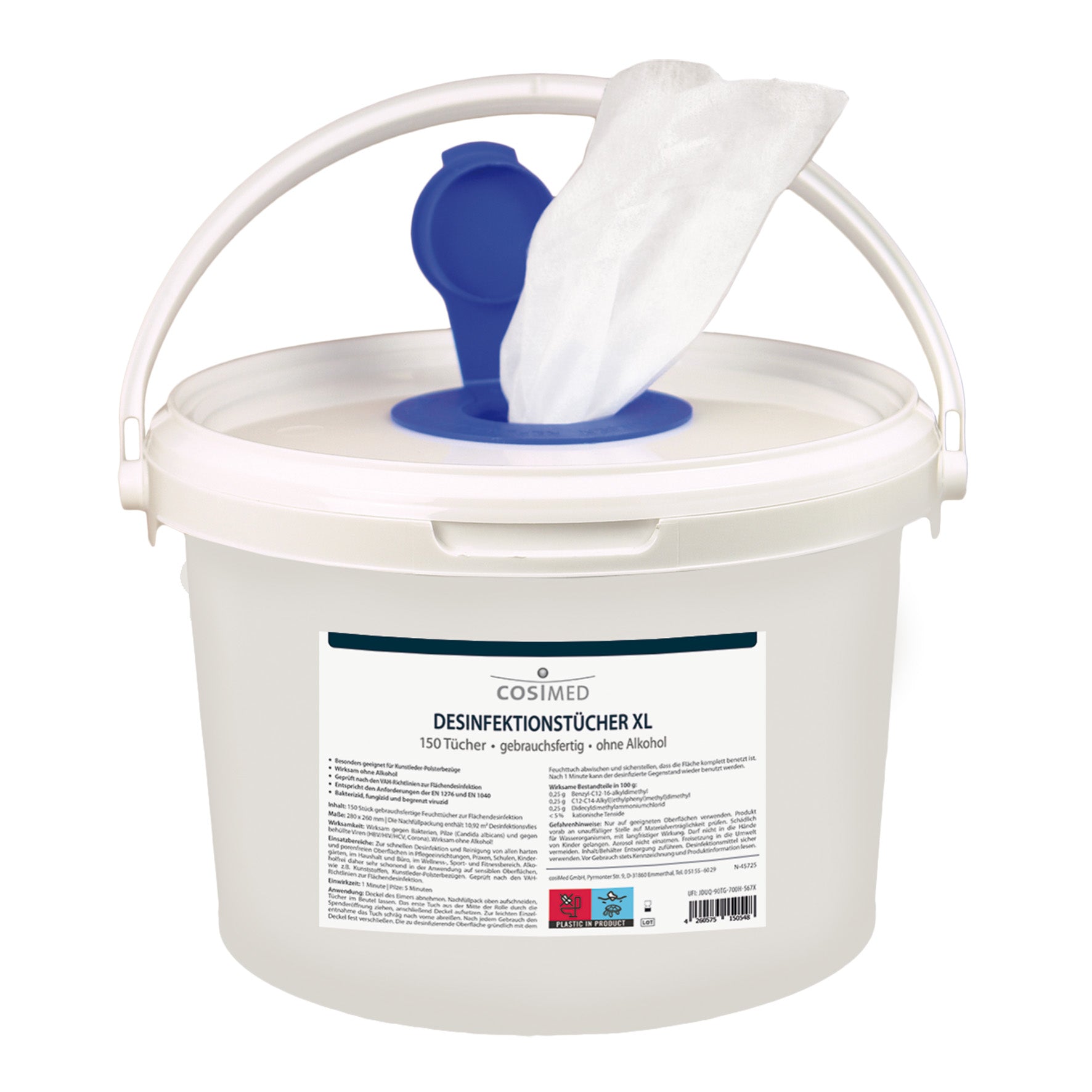 cosimed-desinfektionst-cher-eimer-mit-150-st-ck-xl image 1