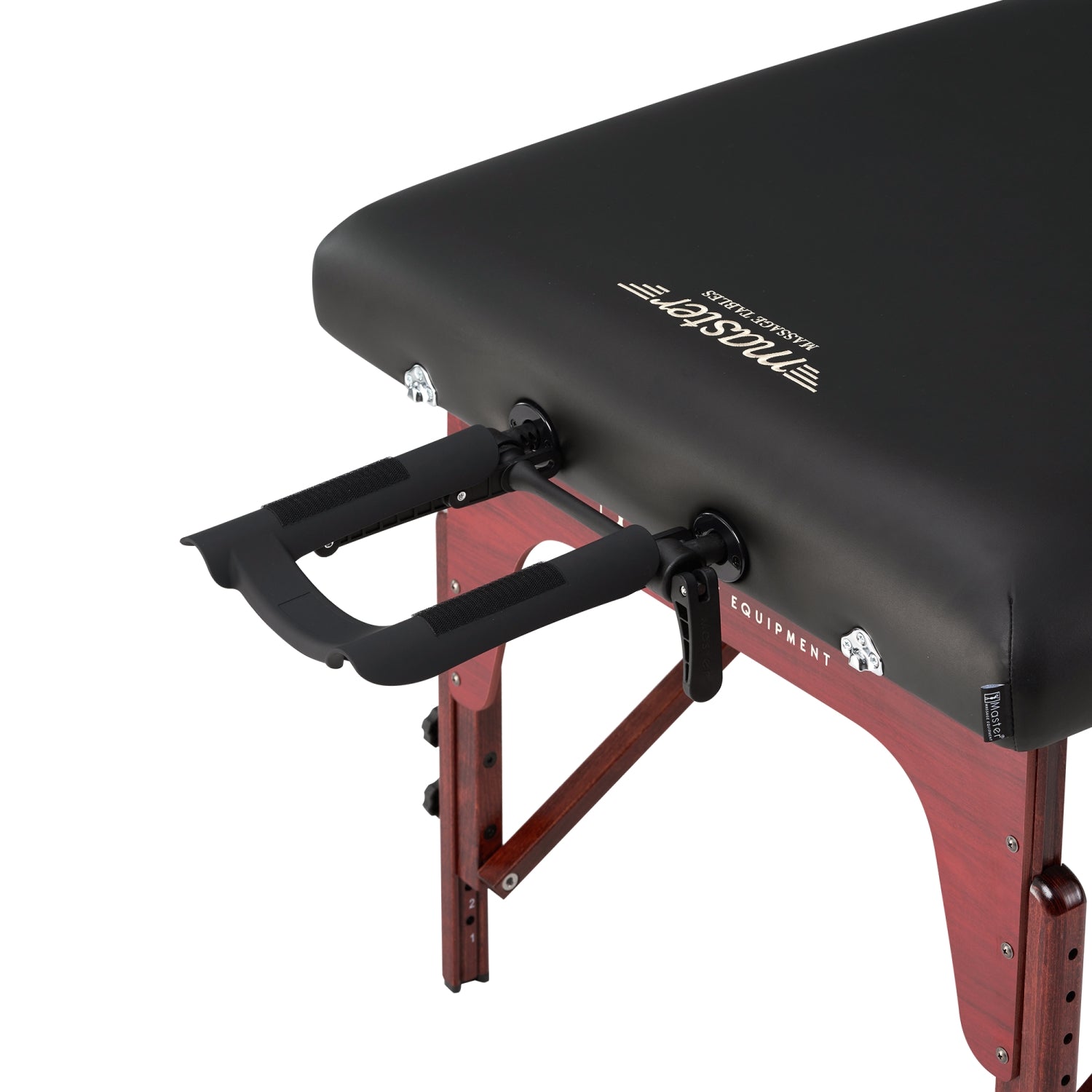 master-massage-montclair-mobile-massageliege-79cm-memory-foam-holzgestell-schwar image 4
