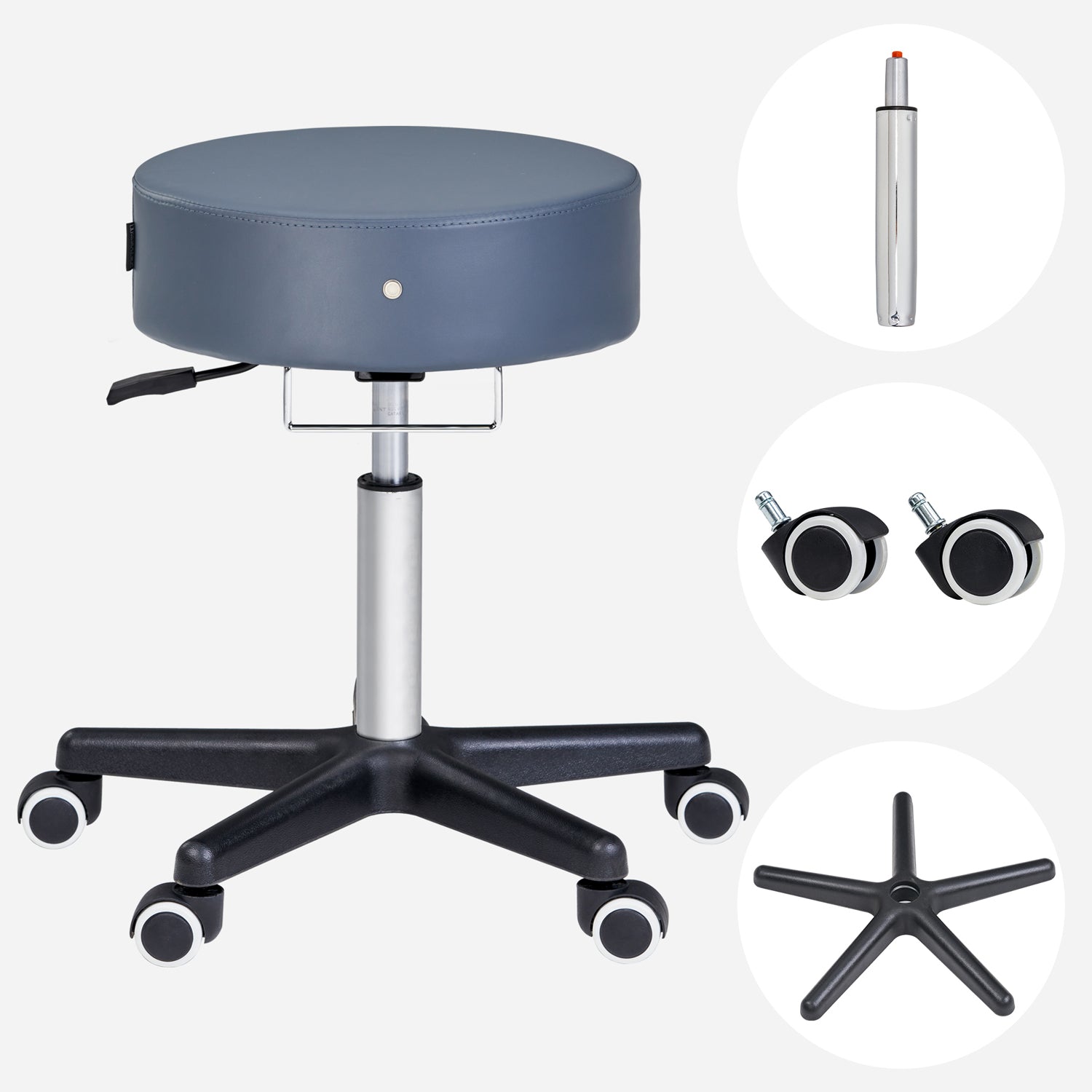 master-massage-costco-glider-rollhocker-drehhocker-38-cm-k-nigsblau image 2