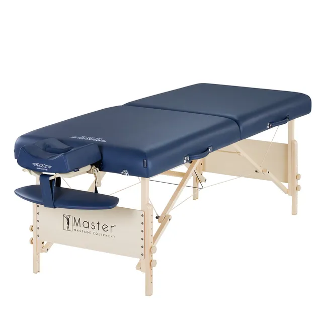 master-massage-76cm-coronado-mobile-massagetherapieliege-holzgestell-k-nigsblau image 1