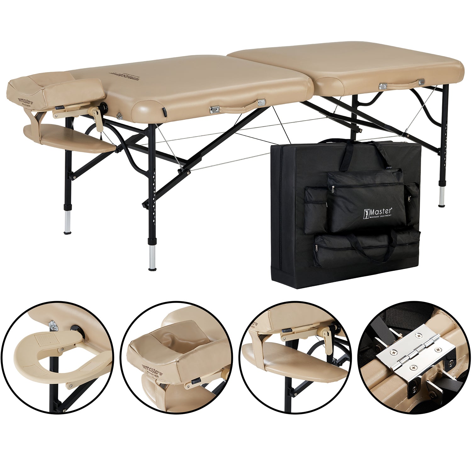 master-massage-76cm-proair-mobile-massageliege-mit-nanoskin-und-aluminiumgestell image 2