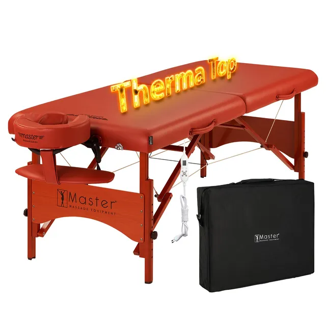 master-massage-71cm-fairlane-mobile-massageliege-mit-therma-top-zimt image 1