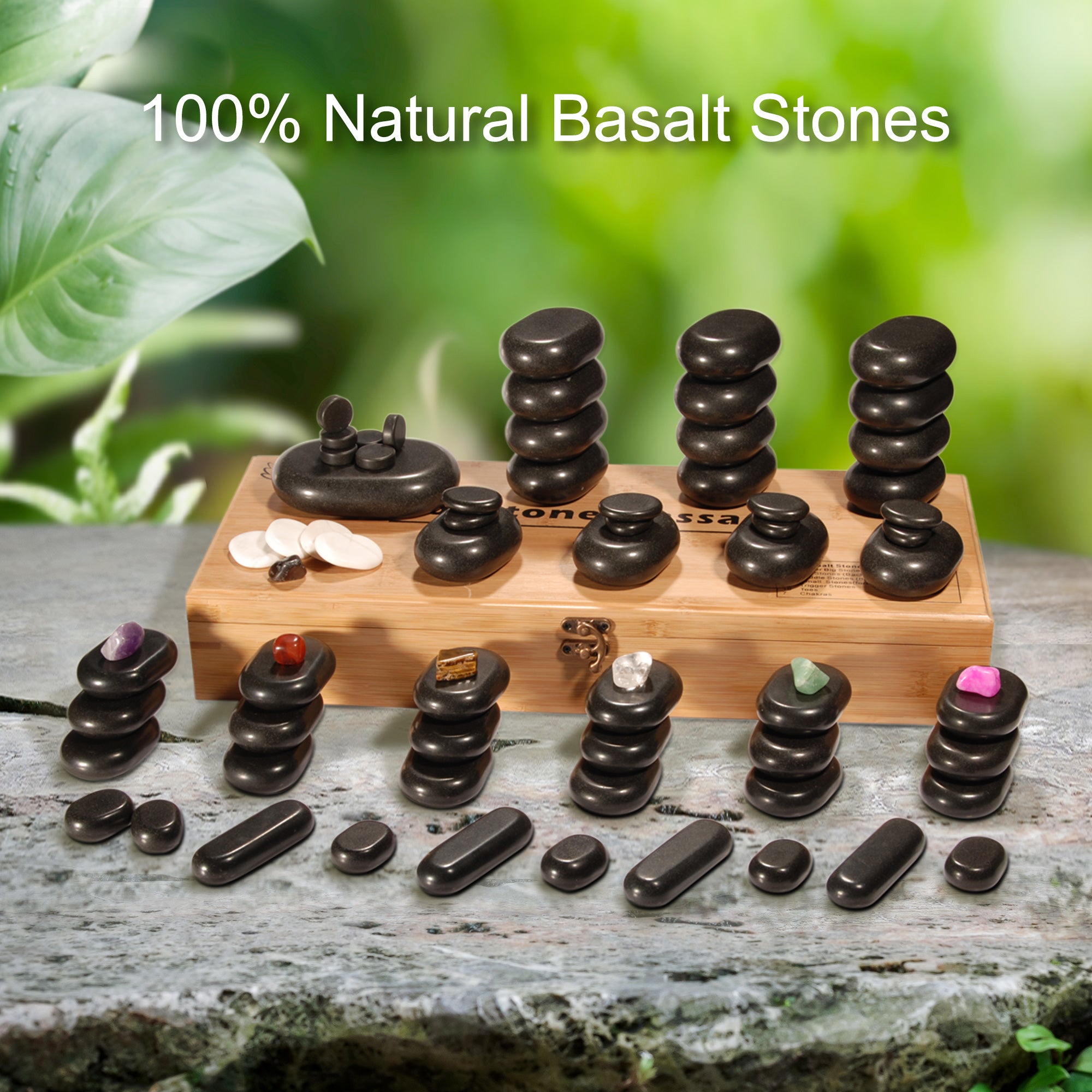 master-massage-70-teiliges-hot-stone-luxus-set-basalt-mit-7-chakra-in-bambuskist image 6