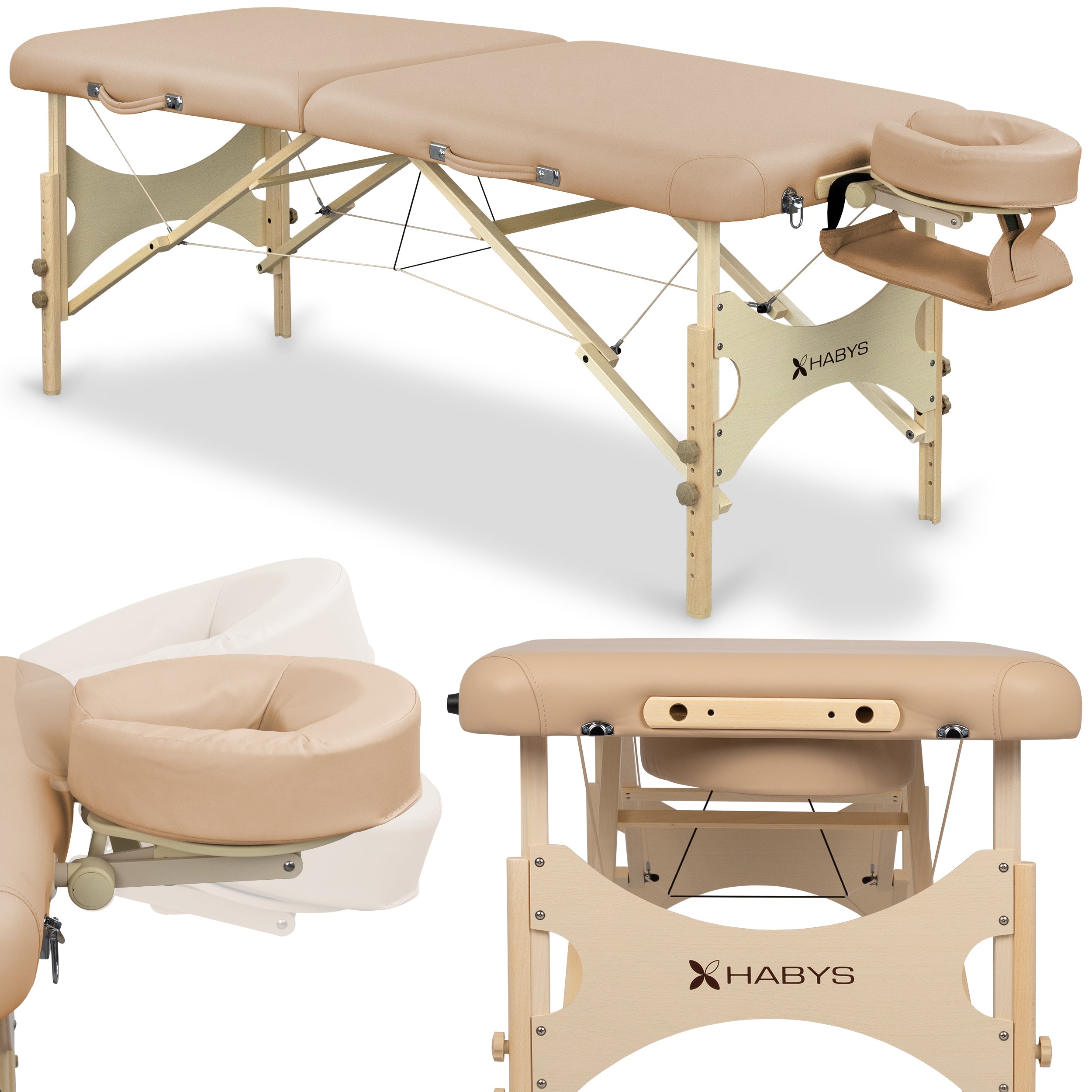 habys-bello-one-klappbare-massageliege-2-segmenten-holzliege image 1