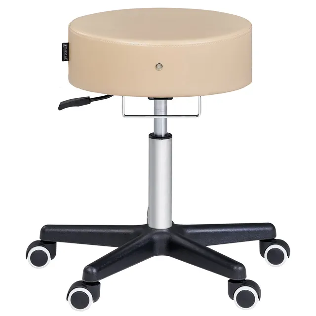 master-massage-costco-glider-rollhocker-drehhocker-kosmetikhocker-beige image 1