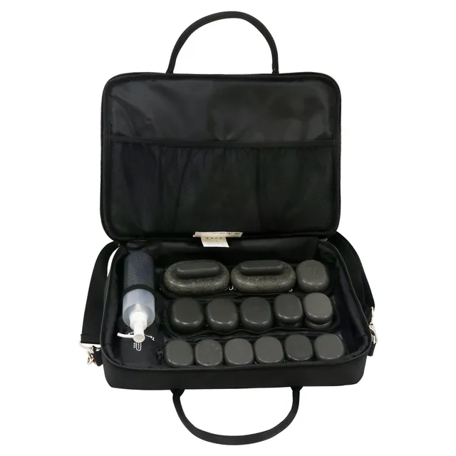 master-massage-w-rmetasche-f-r-hei-e-massagesteine-temperaturregelung-schwarz image 1