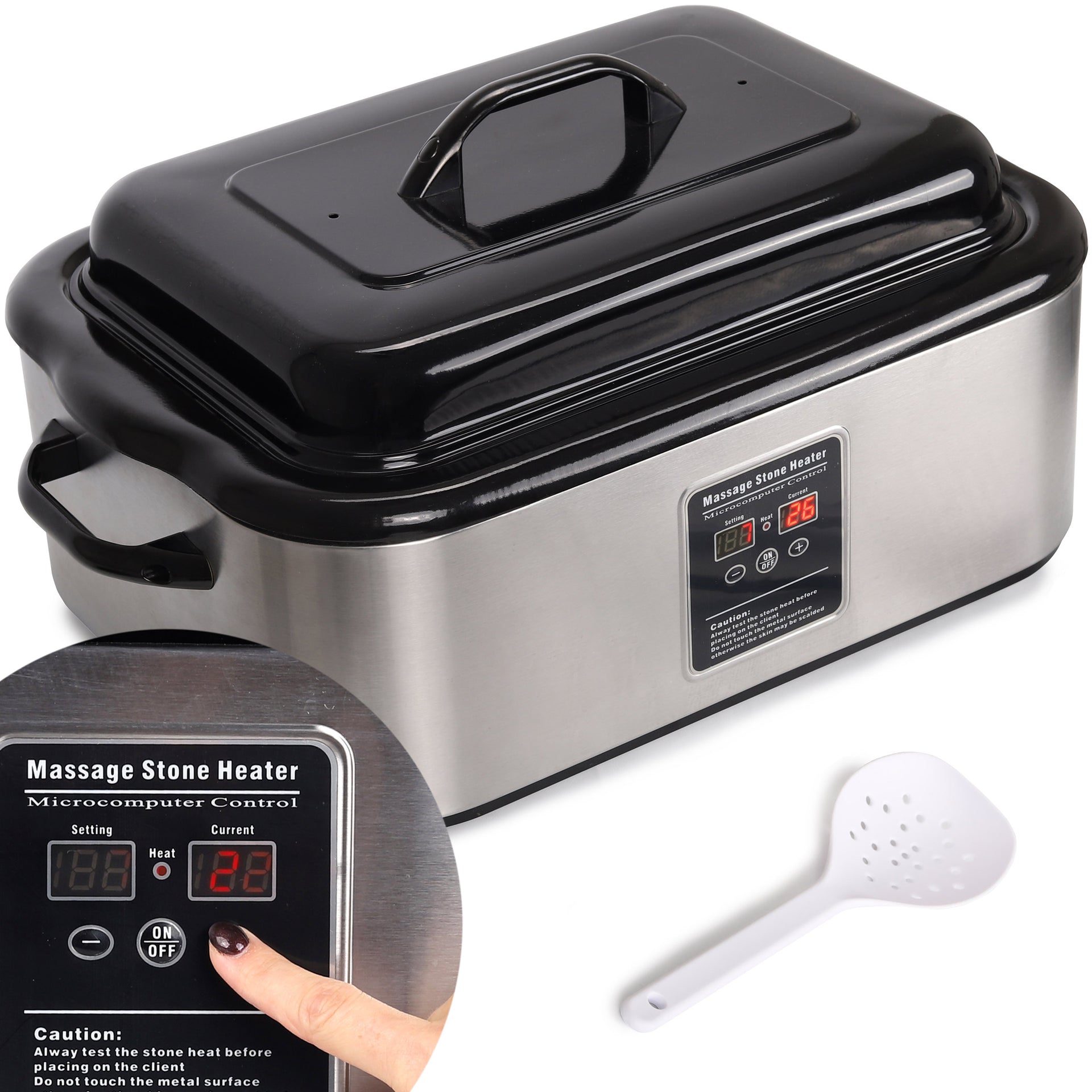 habys-hot-stone-heater-17-liter-mit-digitaler-temperaturanzeige image 1