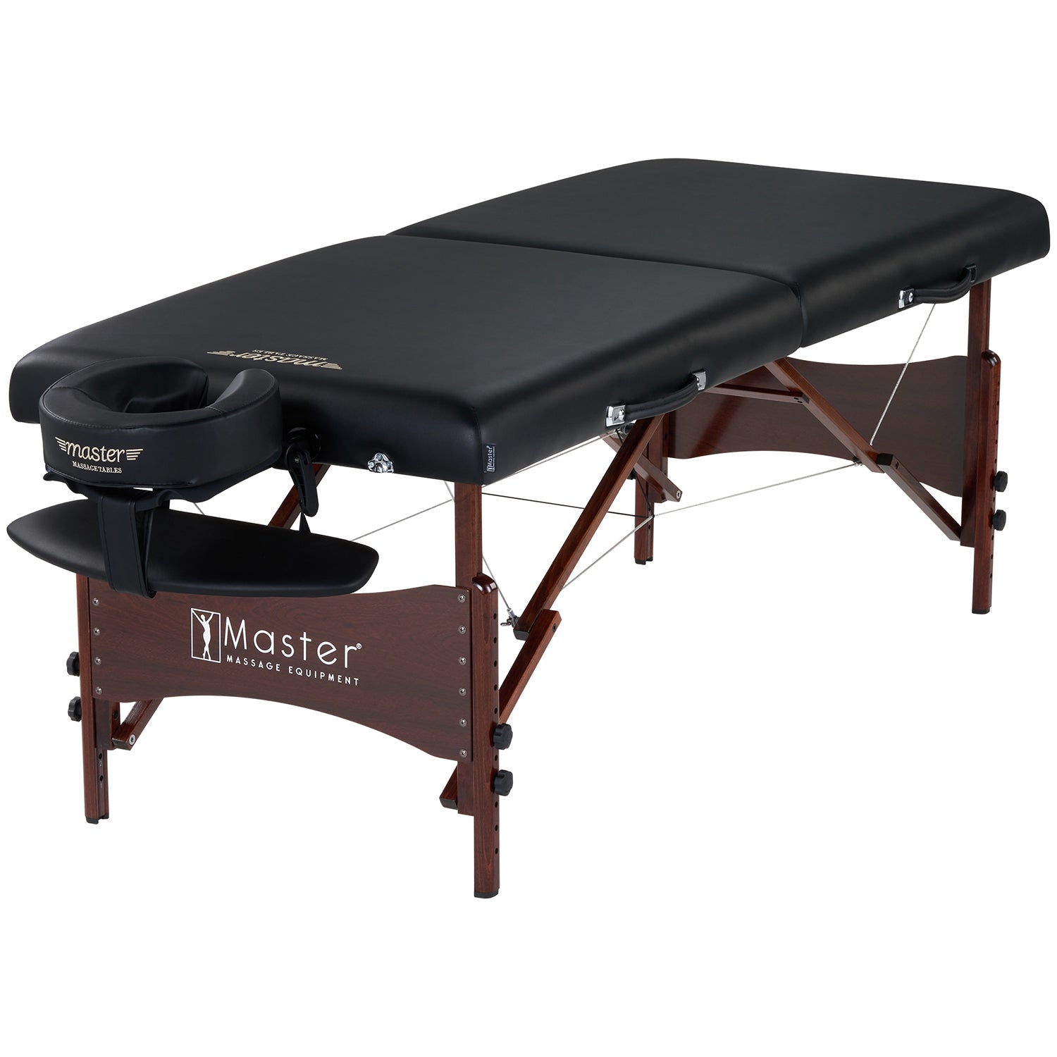 master-massage-newport-mobile-massageliege-71-cm-holzgestell-schwarz image 1