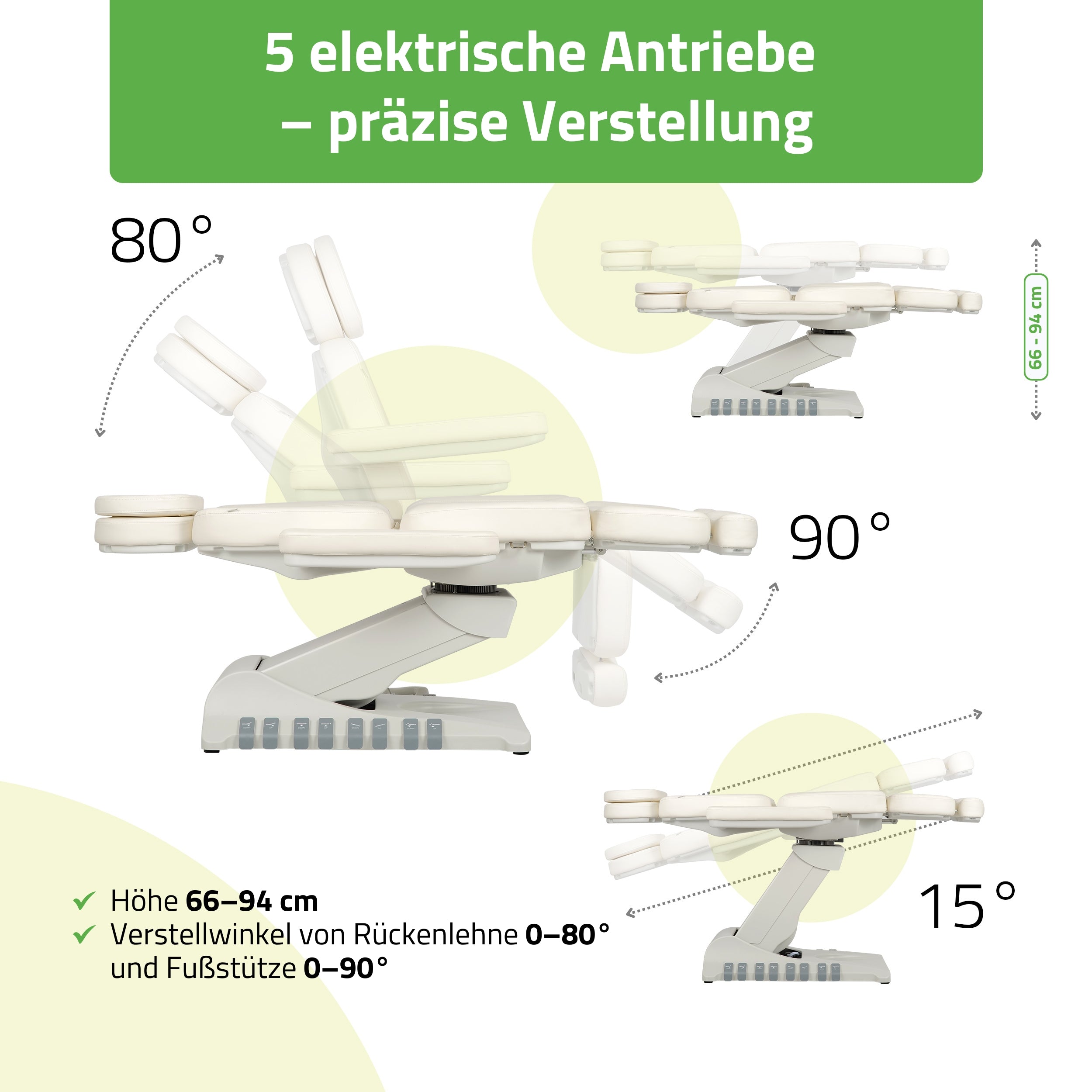 habys-luxoria-pro-5-kosmetikliege-elektrisch-wei-5-fach-verstellung image 4