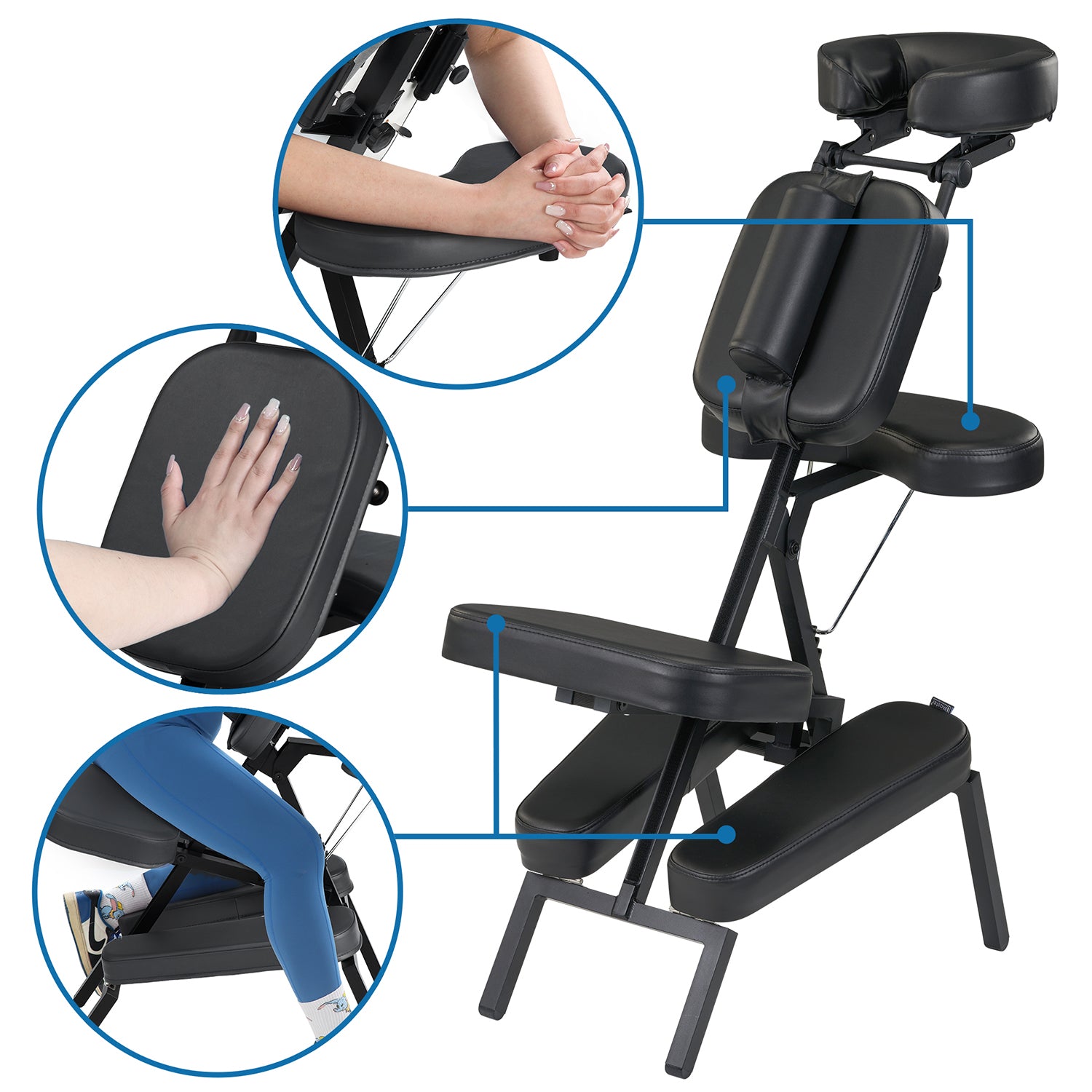 master-massage-apollo-klappbarer-mobiler-massagestuhl-mit-xxl-sitzfl-che-schwarz image 7