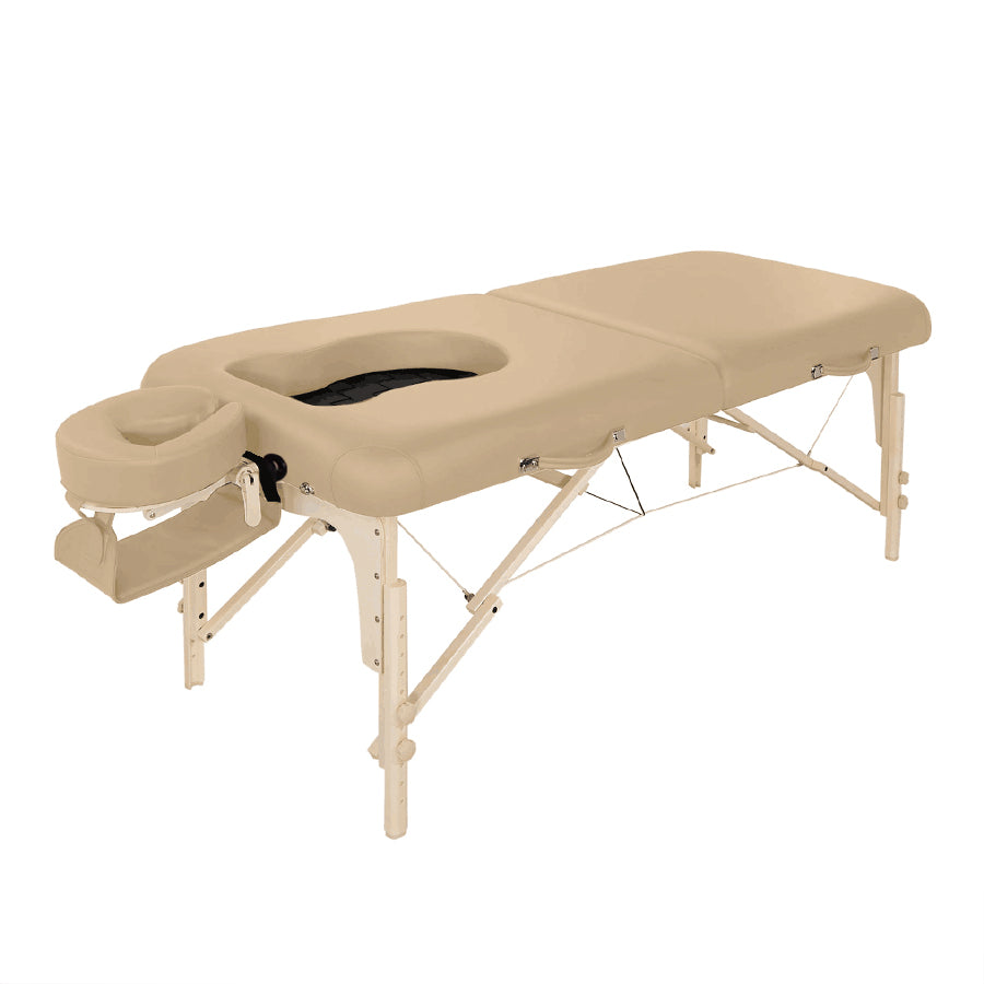 master-massage-eva-mobile-schwangerschaftsliege-71-cm-mit-bauchausschnitt-beige image 4