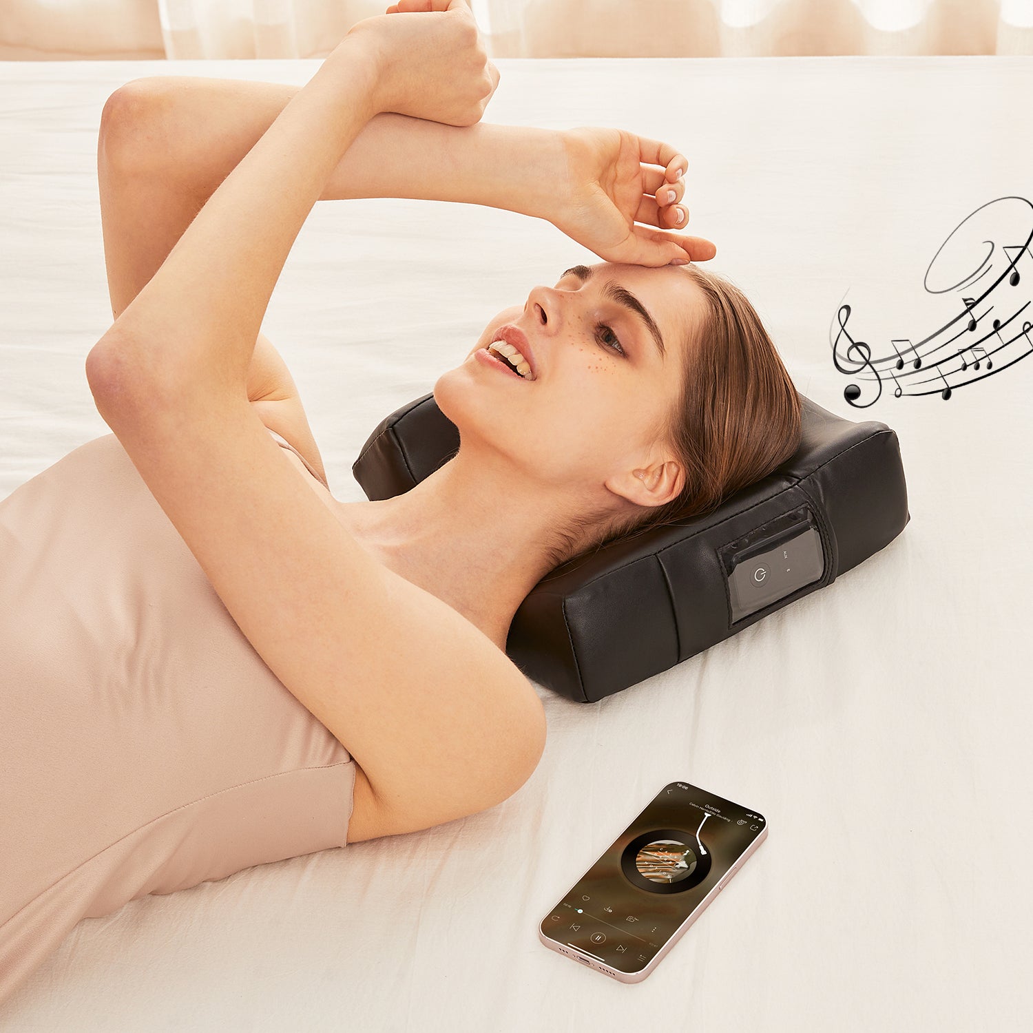 master-massage-ergonomicdream-musicmaster-gesichtskissen-mit-memory-schaum-bluet image 8
