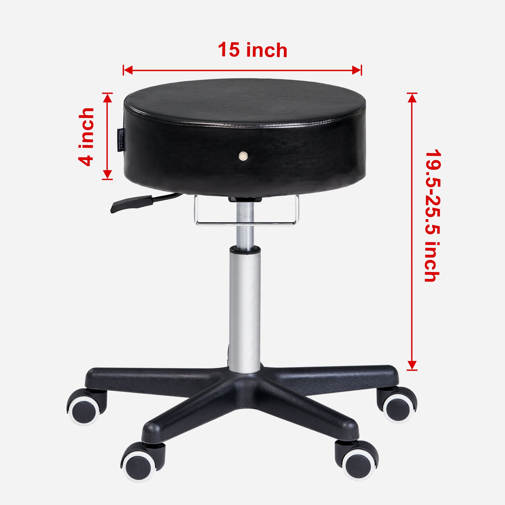 master-massage-costco-glider-rollhocker-drehhocker-kosmetikhocker-schwarz image 3