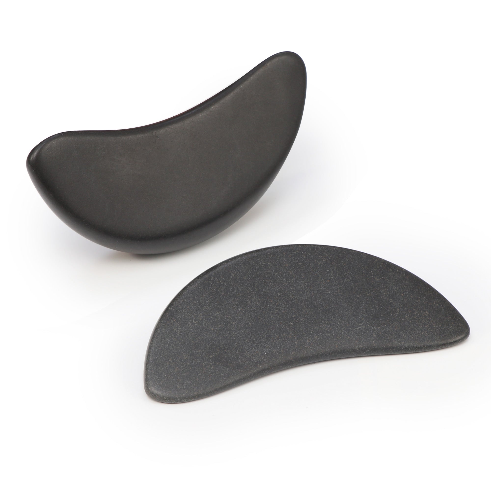 master-massage-halbmondf-rmiger-basalt-stein-f-r-hot-stone-massage-2er-pack image 3
