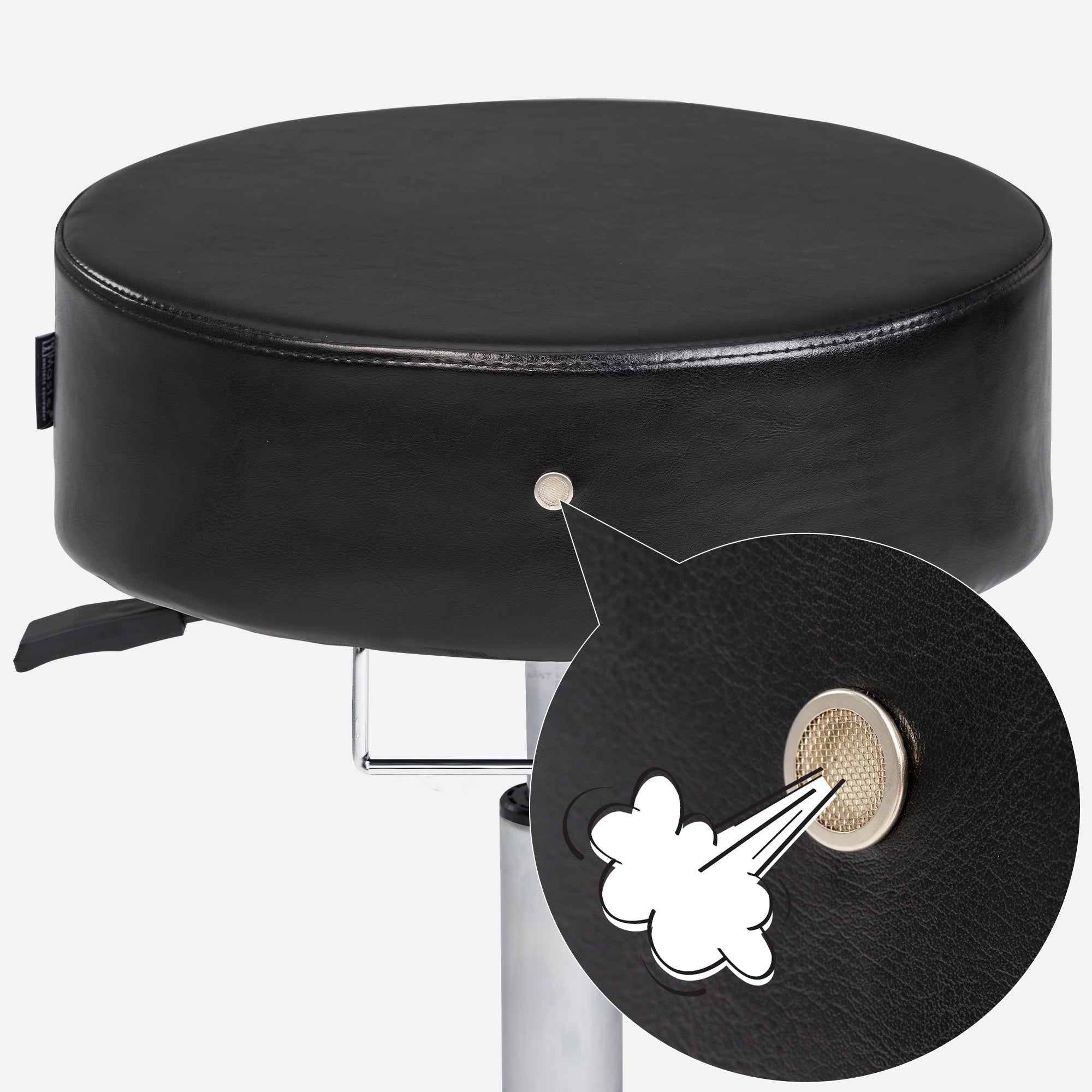 master-massage-costco-glider-rollhocker-drehhocker-kosmetikhocker-schwarz image 5