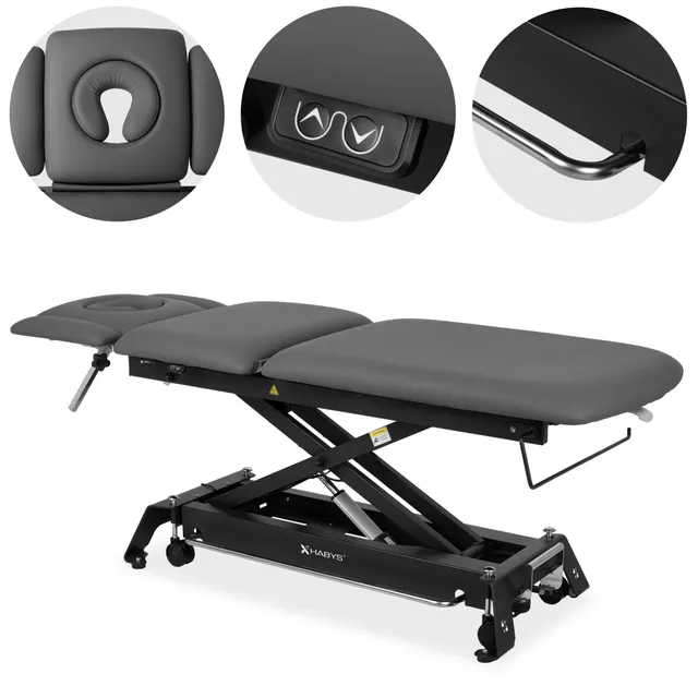 habys-evero-cross-x5-ergo-therapieliege-elektrisch-5-segmente-steuerrahmen-grau- image 1
