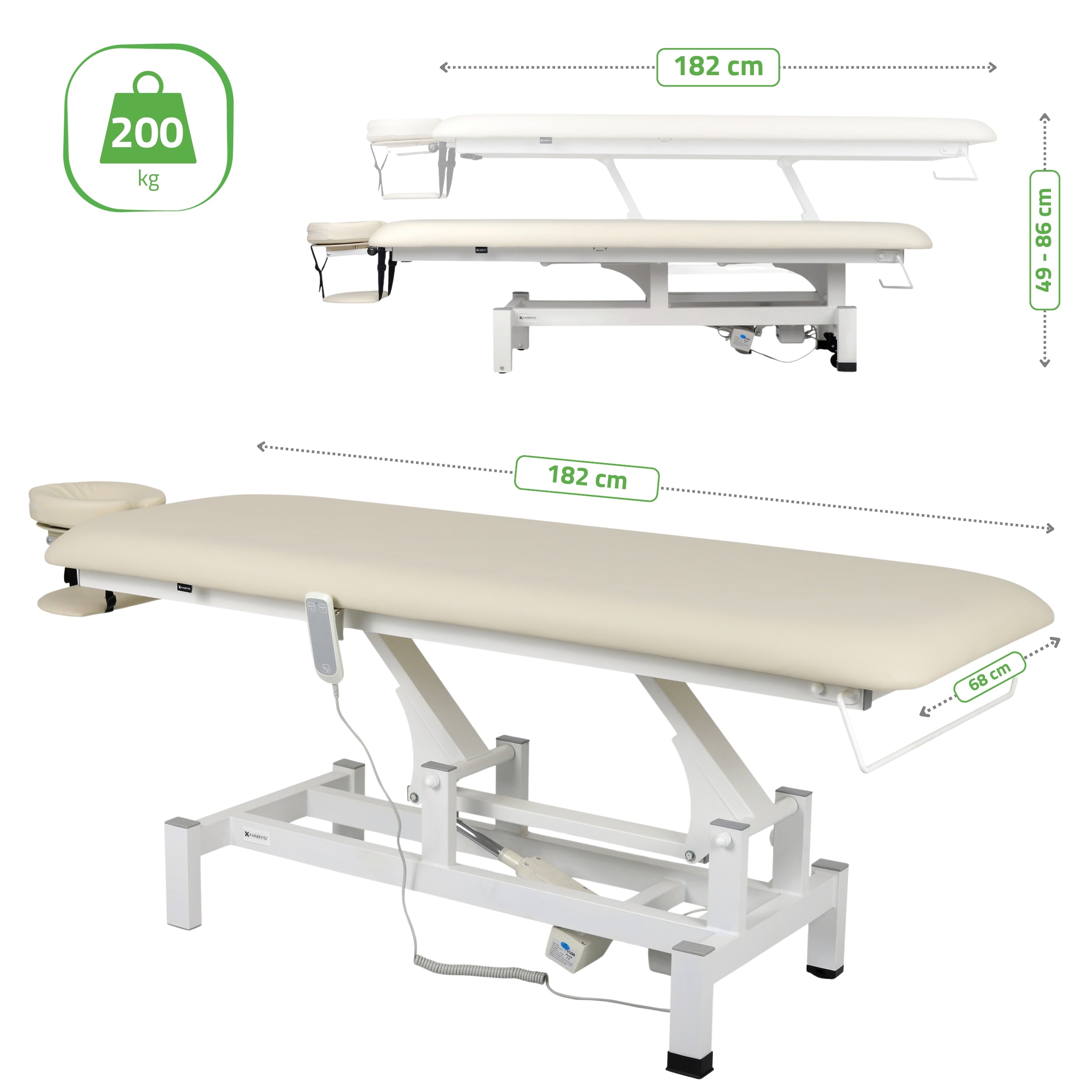 habys-fortis-1-massageliege-elektrisch-1-segment-mit-handfernbedienung image 6