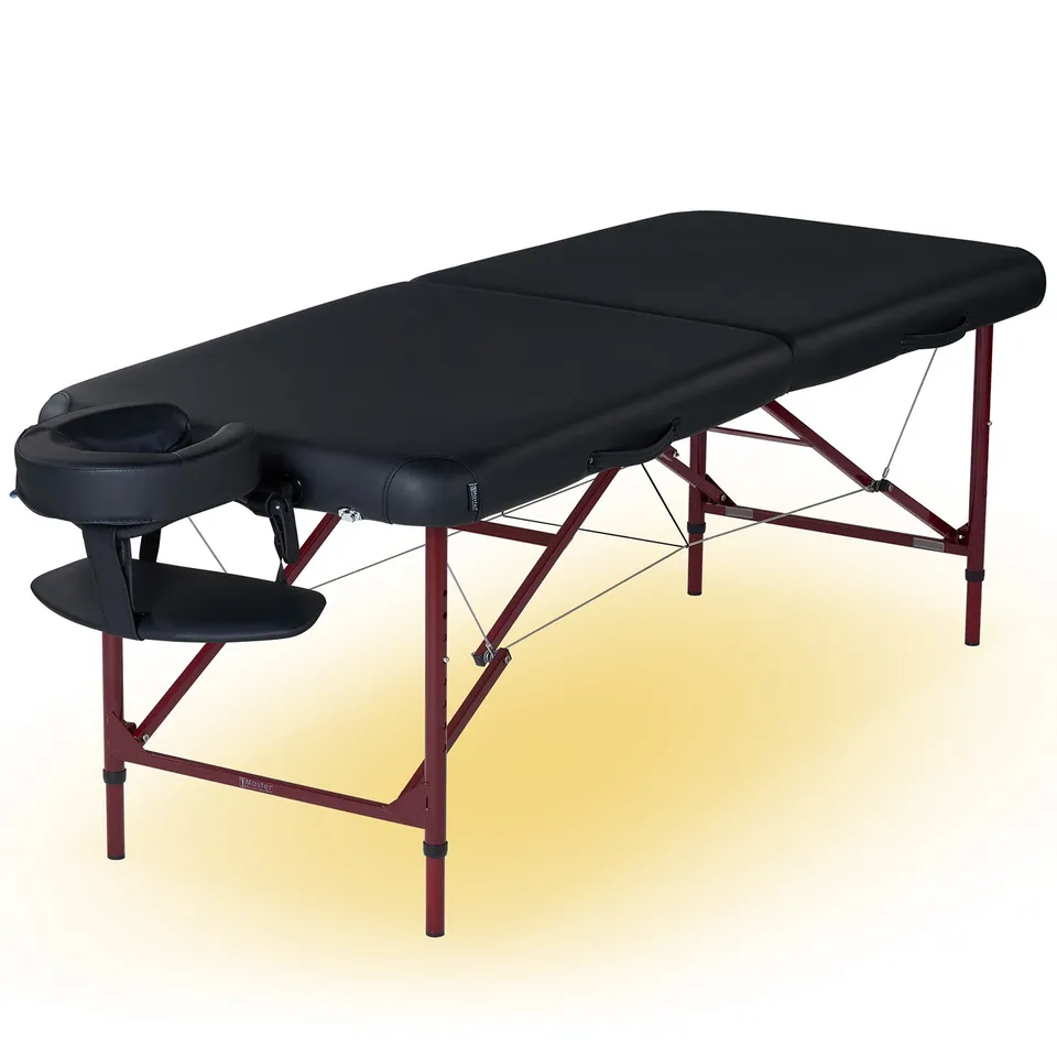 master-massage-zephyr-mobile-massageliege-71-cm-aluminium-mit-ambientelicht-schw image 1