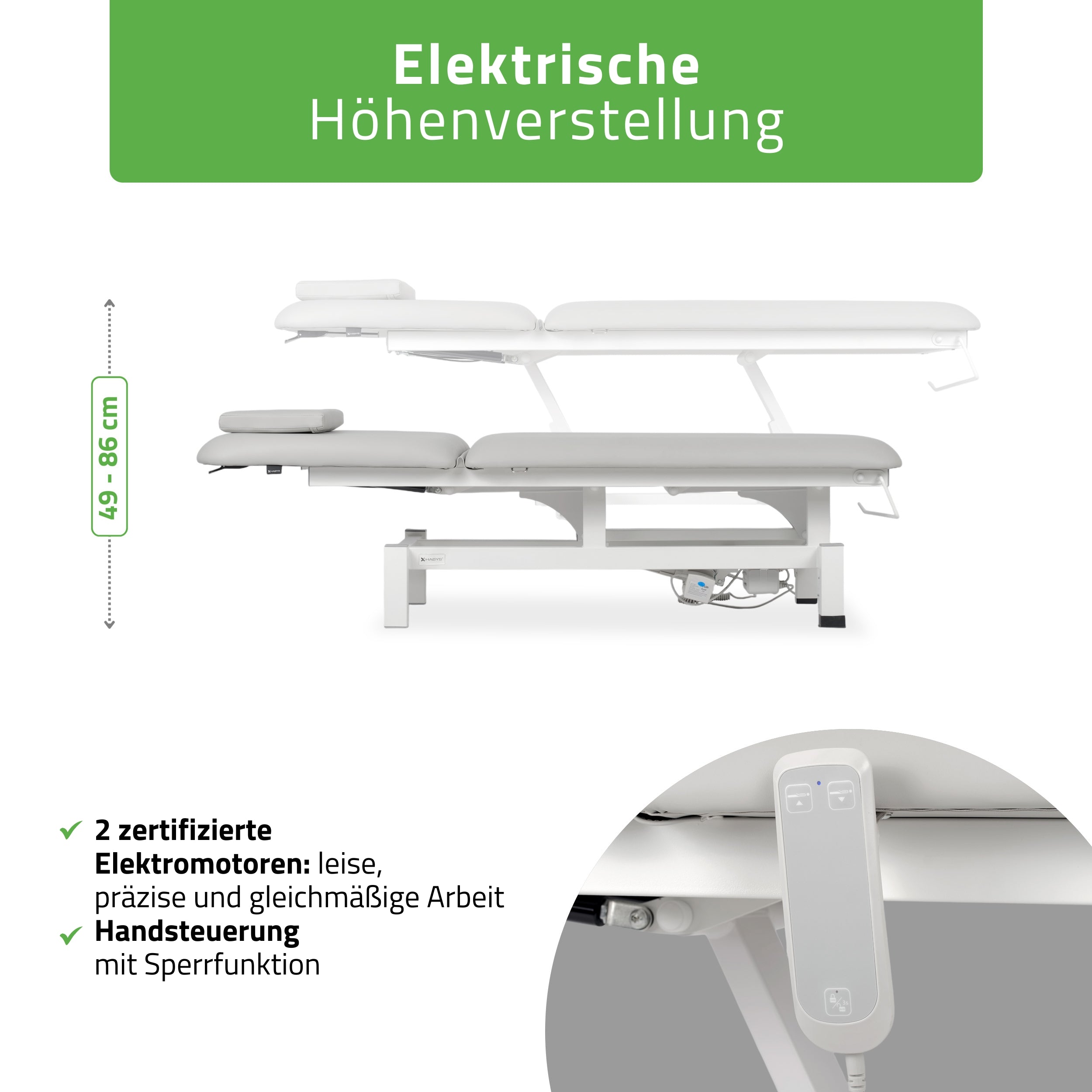 habys-fortis-2-elektrische-massageliege-2-segmente-mit-handfernbedienung image 3
