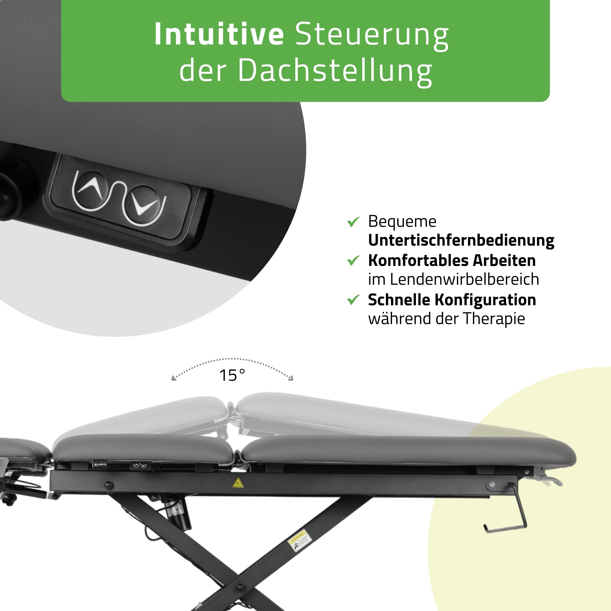 habys-evero-cross-x5-ergo-therapieliege-elektrisch-5-segmente-steuerrahmen-grau- image 7