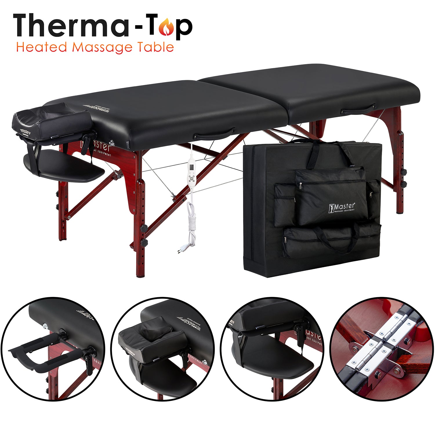 master-massage-montclair-mobile-massagetherapieliege-71-cm-mit-therma-top-memory image 2