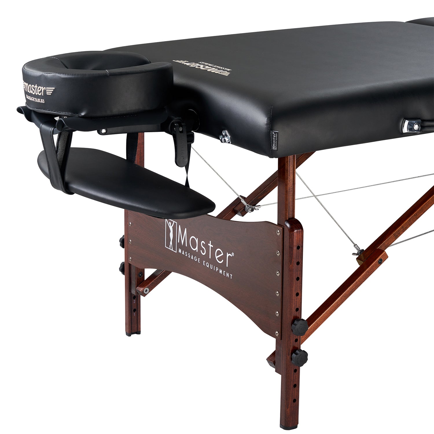 master-massage-newport-mobile-massageliege-71-cm-holzgestell-schwarz image 3