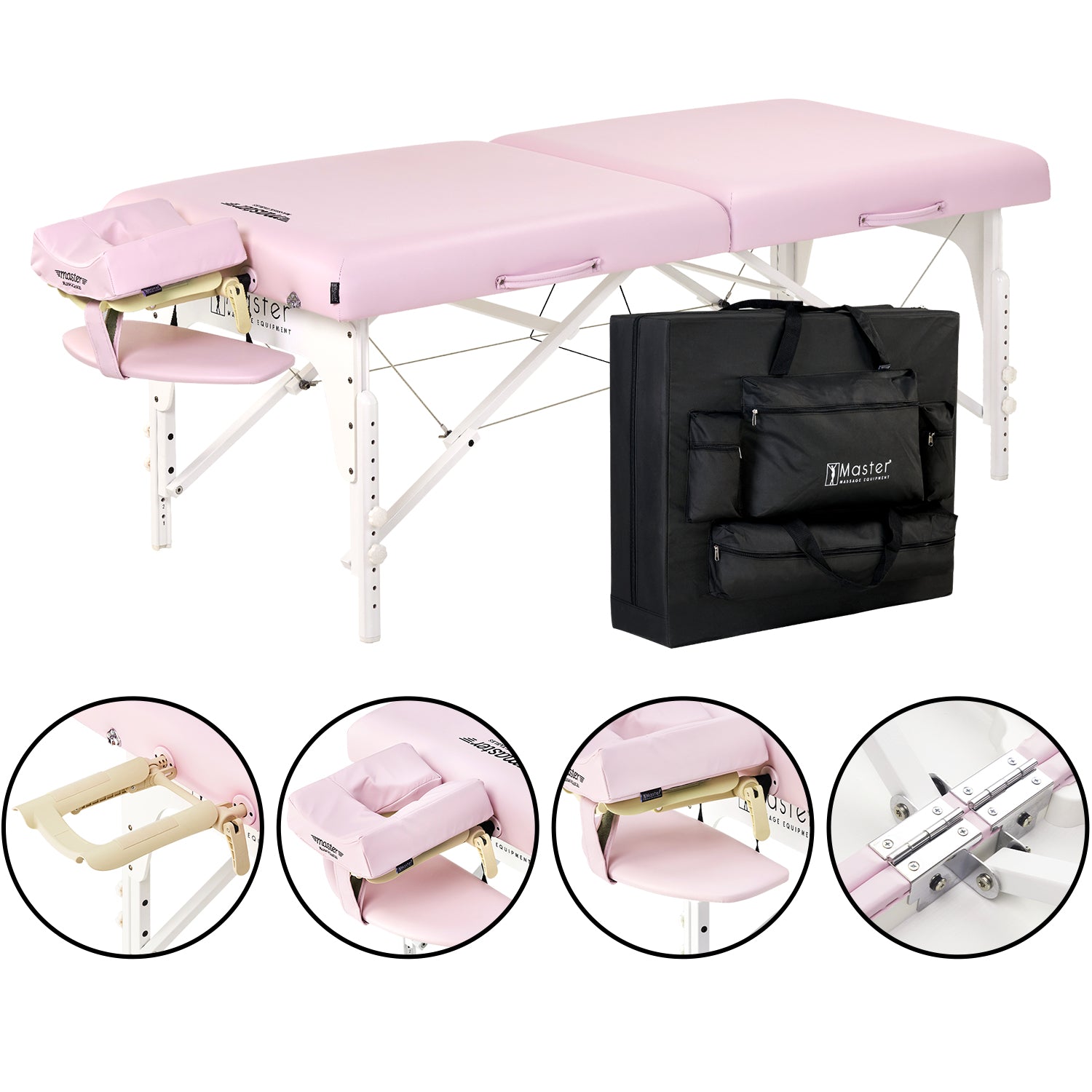 master-massage-montclair-mobile-massageliege-71-cm-memory-foam-holzgestell-krist image 2
