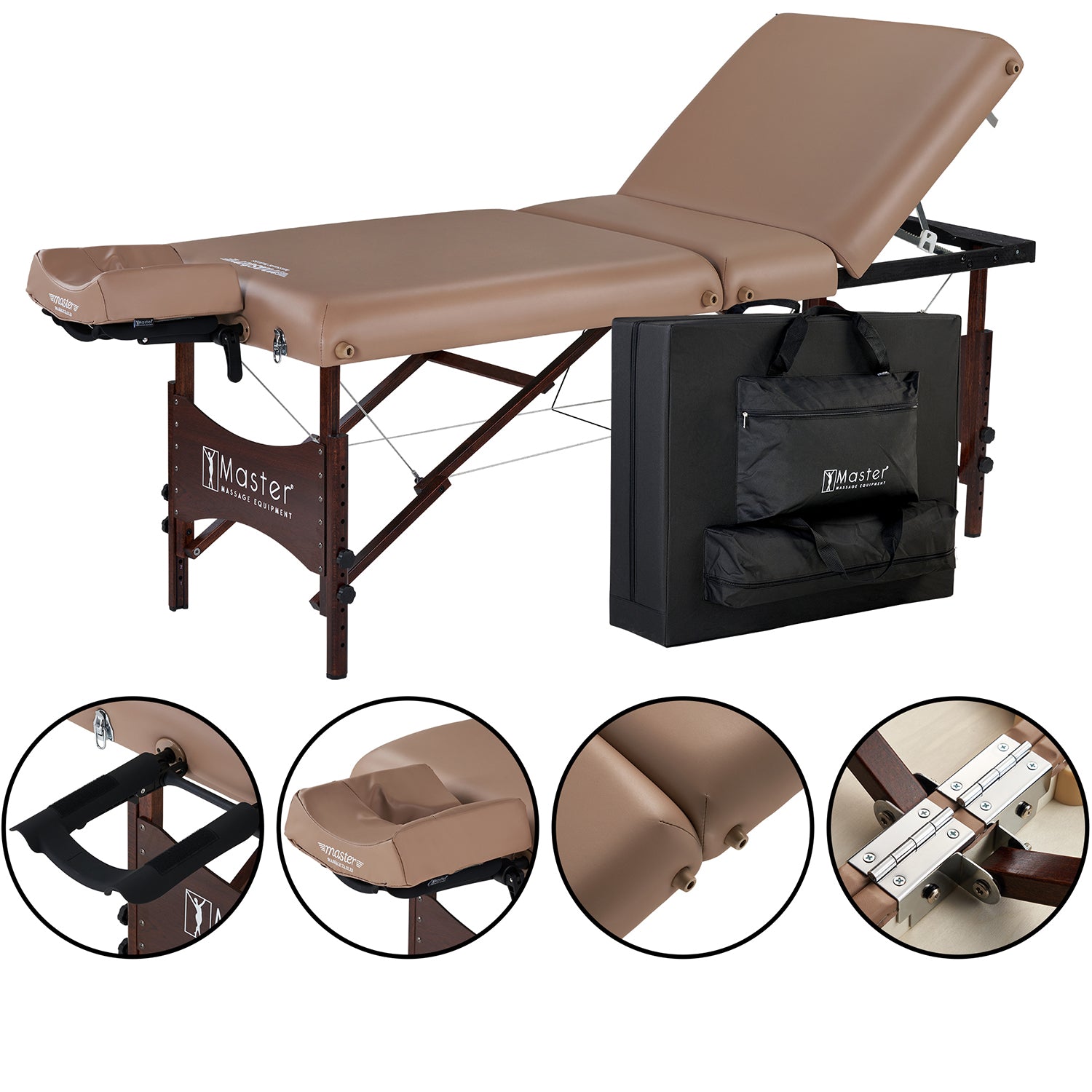 master-massage-deauville-71cm-mobile-massageliege-mit-r-cklehne-holzgestell-hell image 2