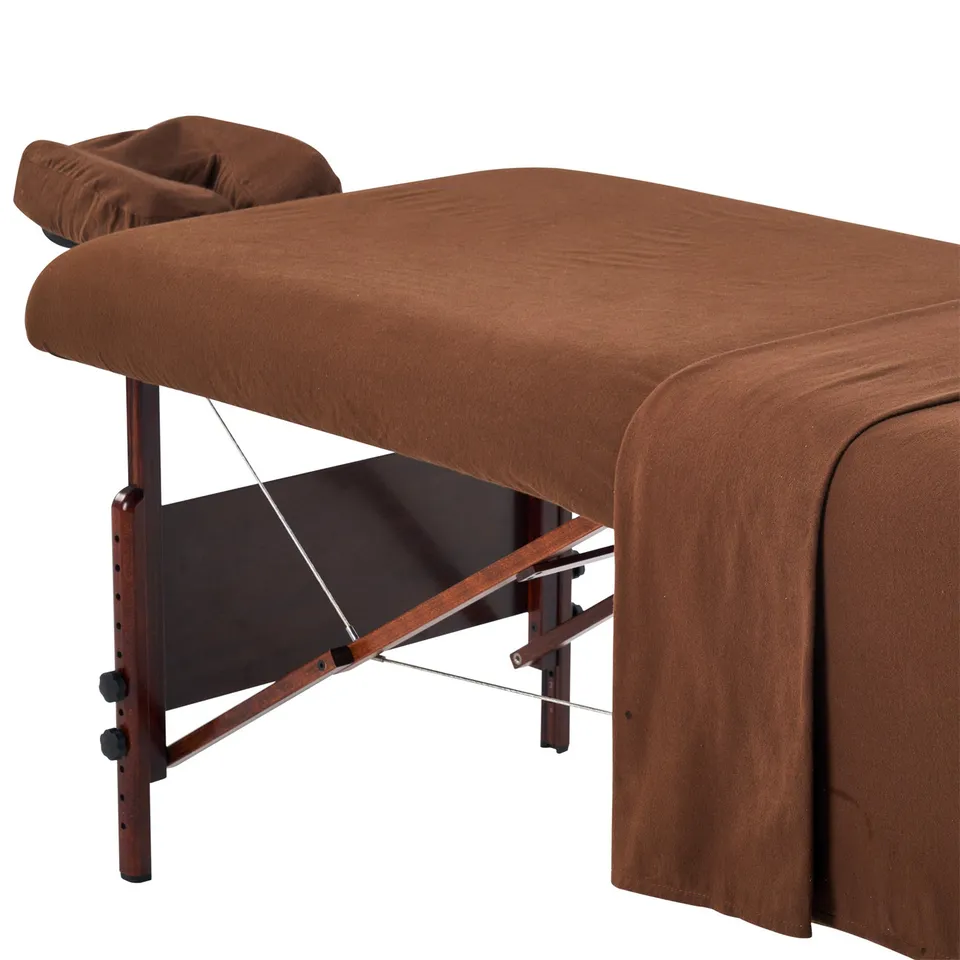 master-massage-flanell-3er-set-laken-f-r-massageliege-baumwolle-dunkelbraun image 1