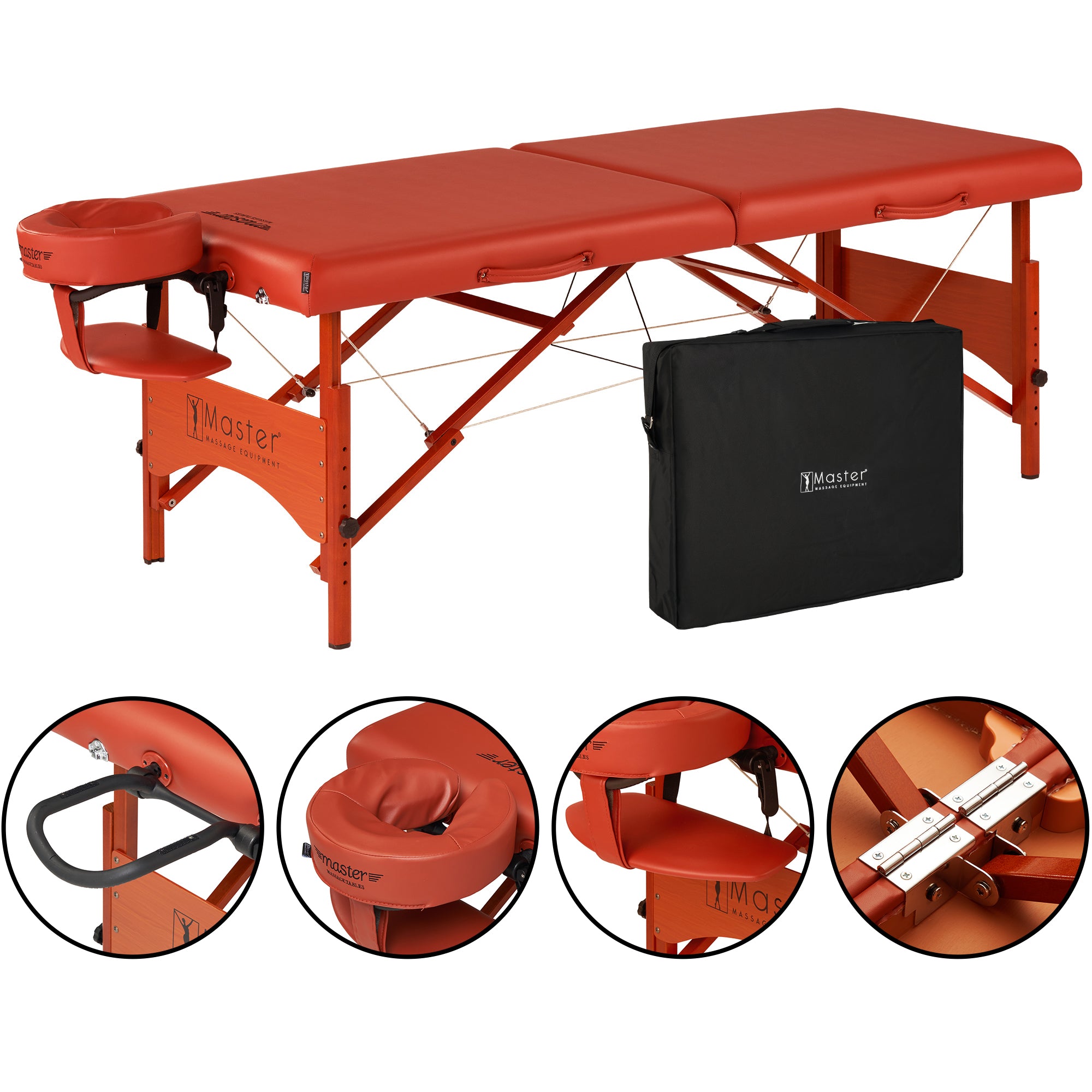 master-massage-fairlane-mobile-massageliege-71-cm-mit-holzgestell-zimt image 2
