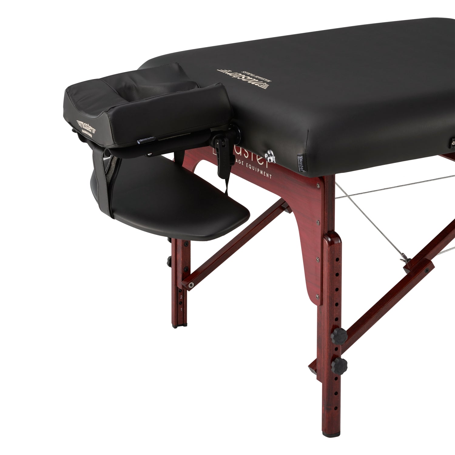 master-massage-montclair-mobile-massageliege-71-cm-mit-memory-foam-schwarz image 3