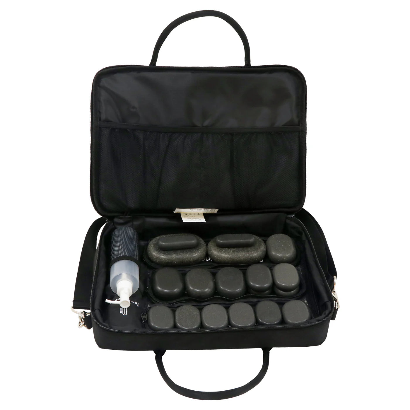 master-massage-w-rmetasche-f-r-hei-e-massagesteine-temperaturregelung-schwarz image 1