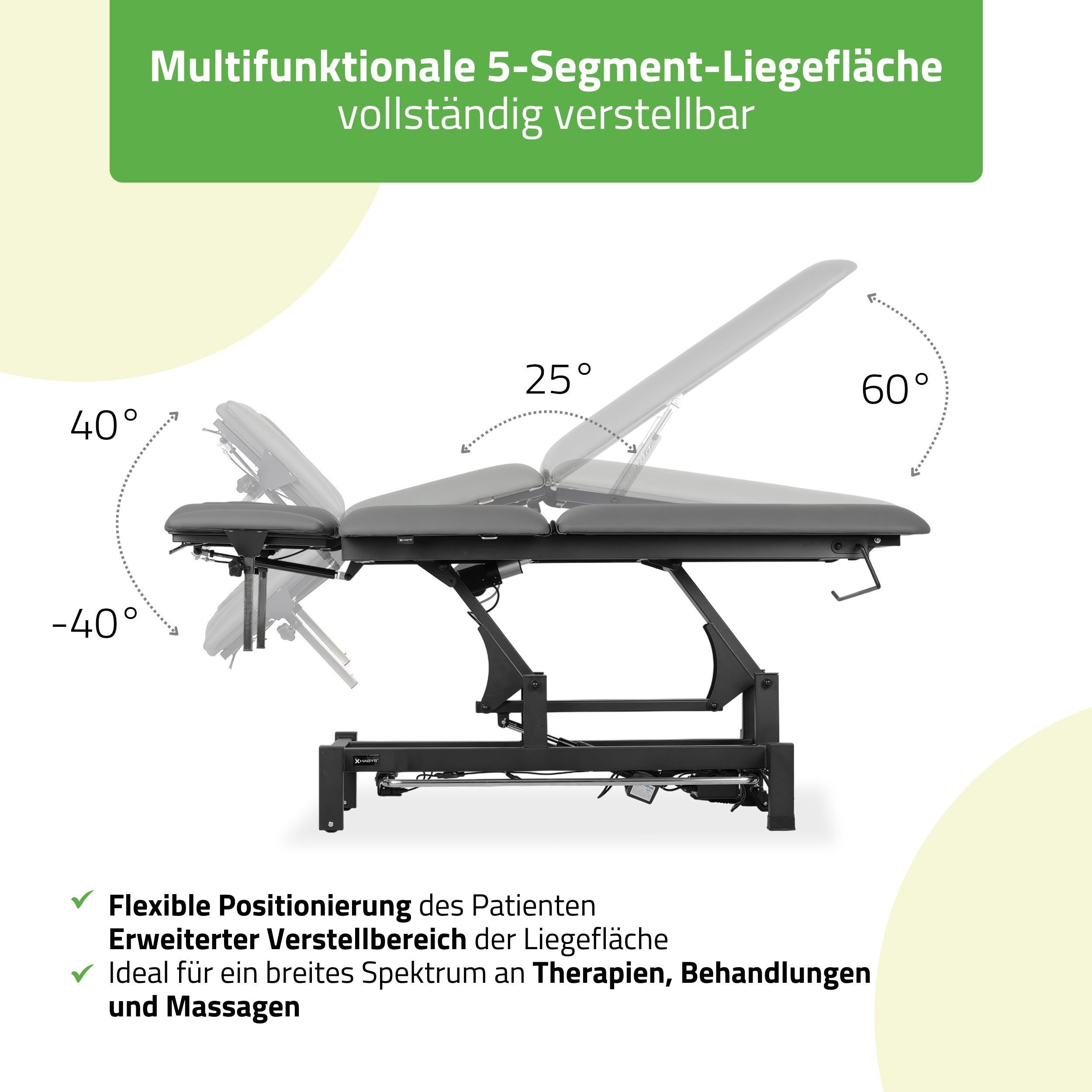habys-massageliege-elektrisch-fortis-5-ergo-5-segmente-mit-handfernbedienung image 4