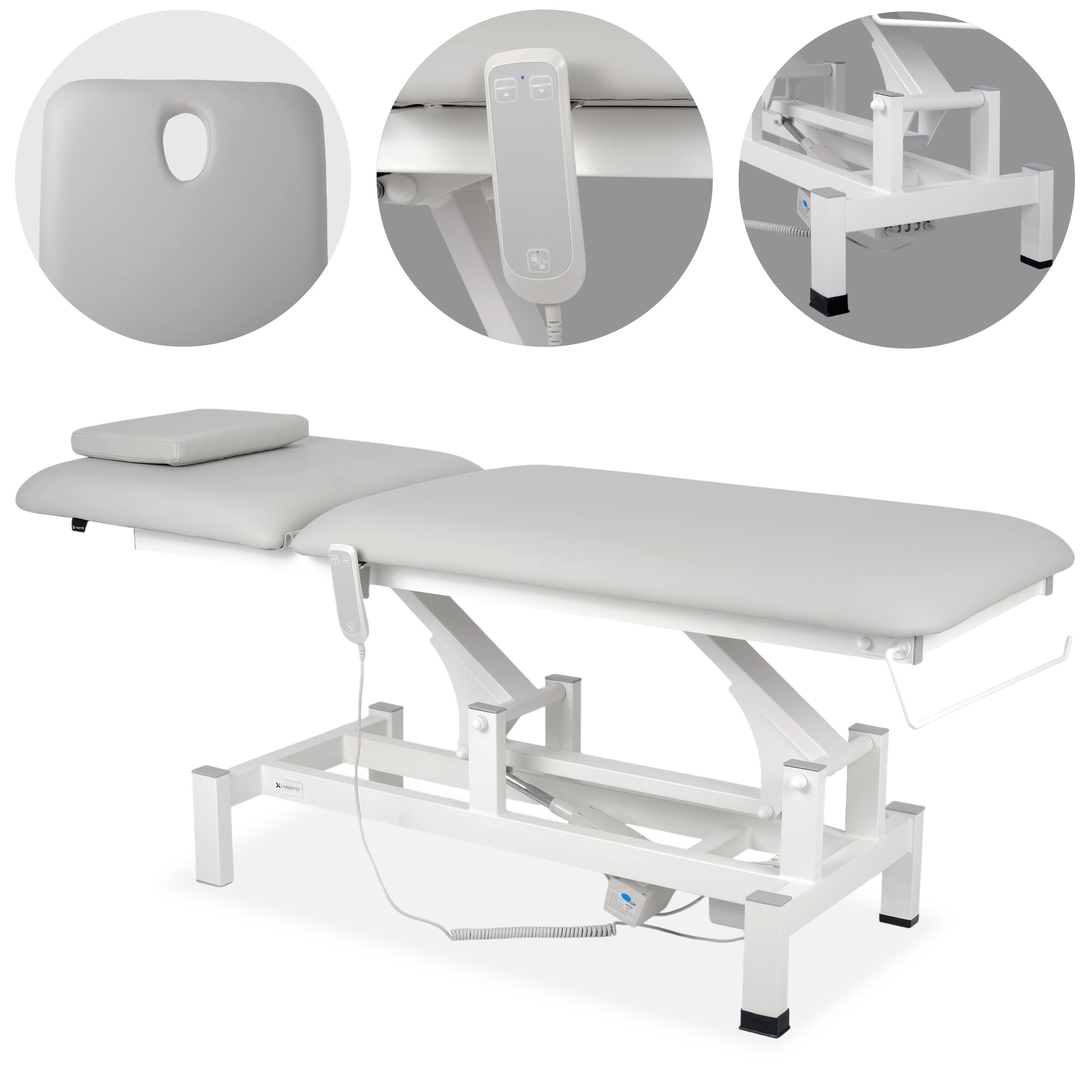 habys-fortis-2-elektrische-massageliege-2-segmente-mit-handfernbedienung image 1