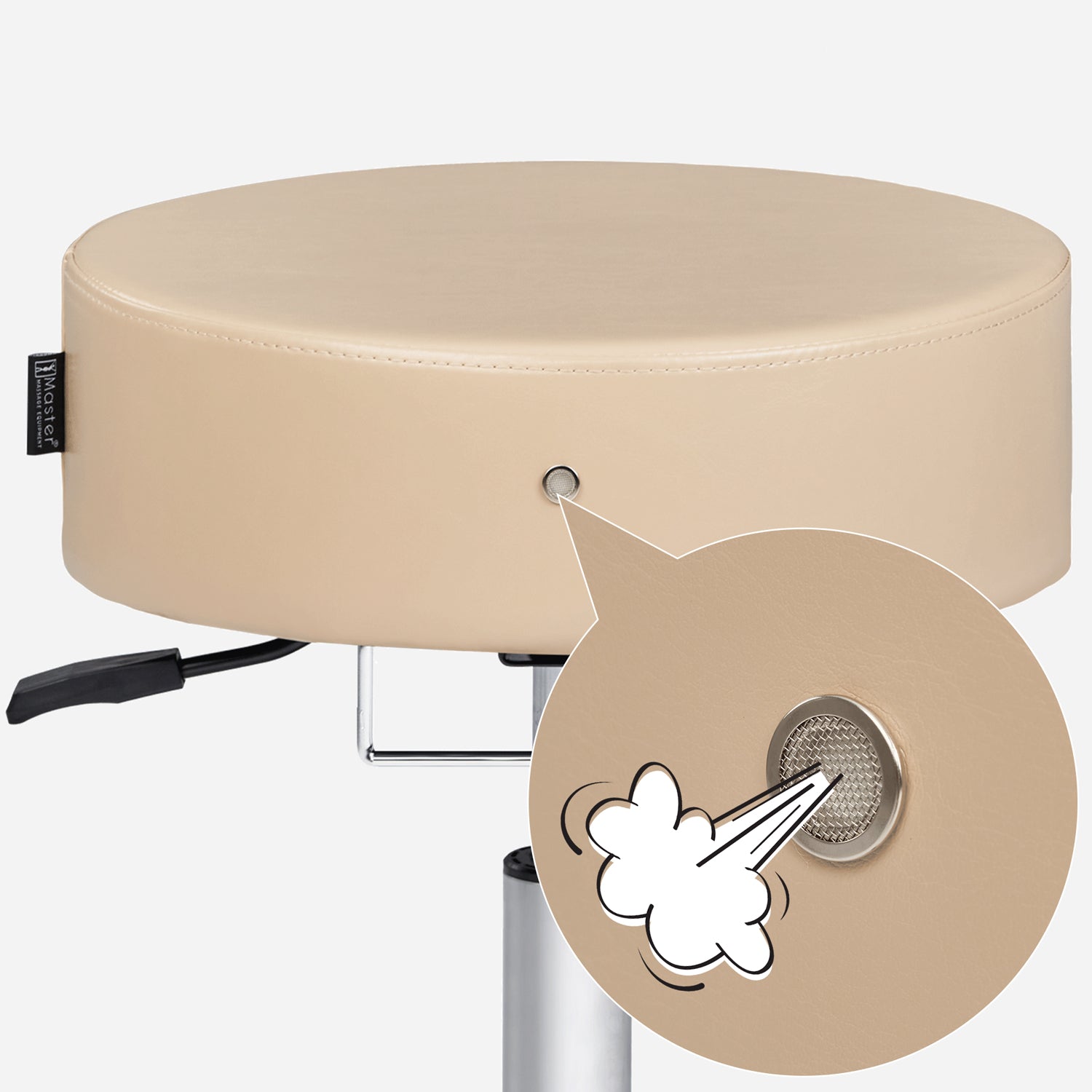 master-massage-costco-glider-rollhocker-drehhocker-kosmetikhocker-beige image 6
