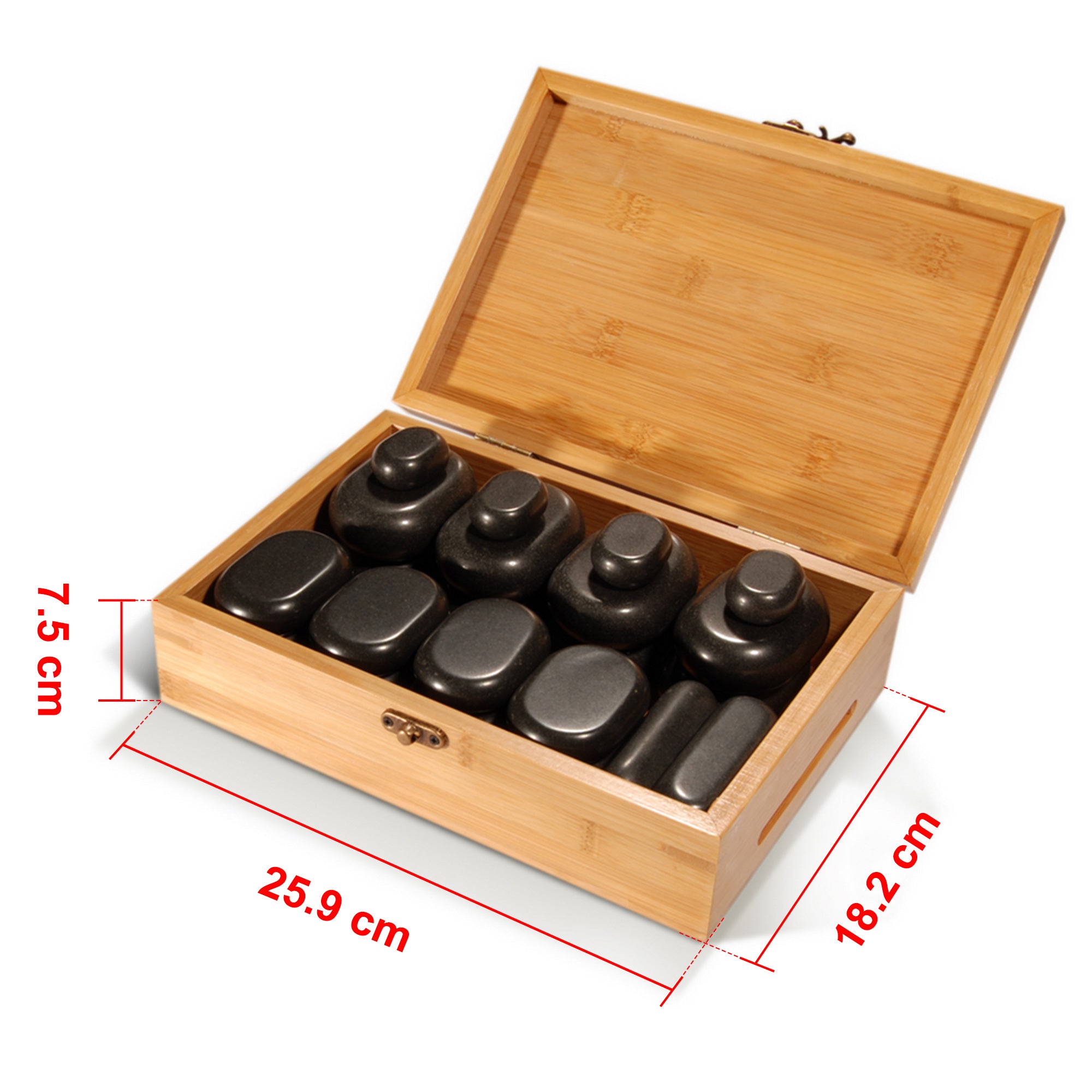 master-massage-hot-stone-set-28-teilig-basalt-mit-bambuskiste image 5