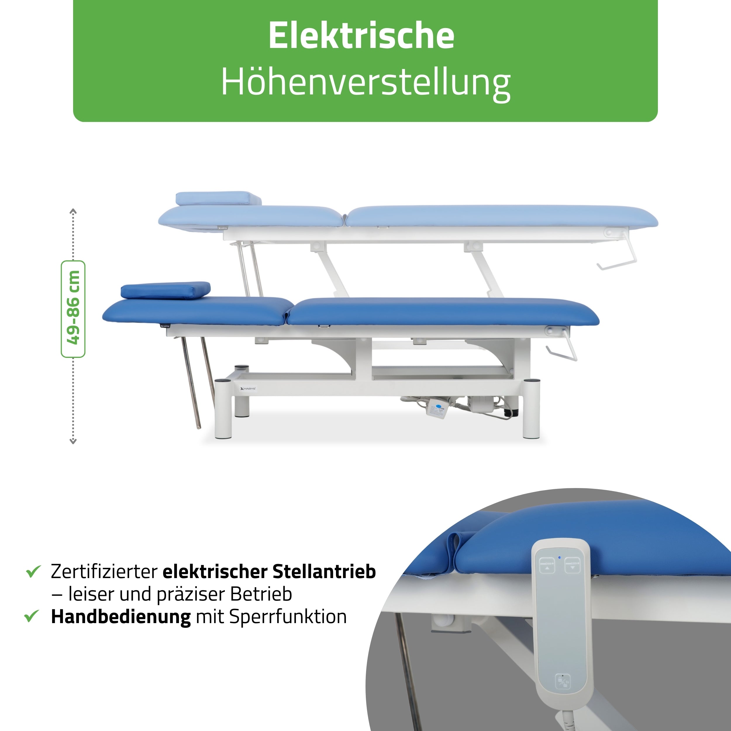 habys-massageliege-elektrisch-optima-2-segmente-mit-handfernbedienung image 3