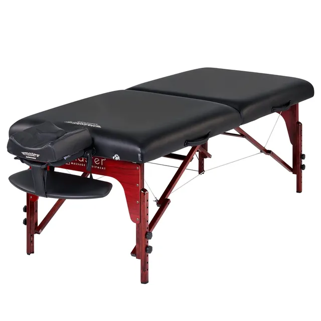 master-massage-montclair-mobile-massageliege-71-cm-mit-memory-foam-schwarz image 1