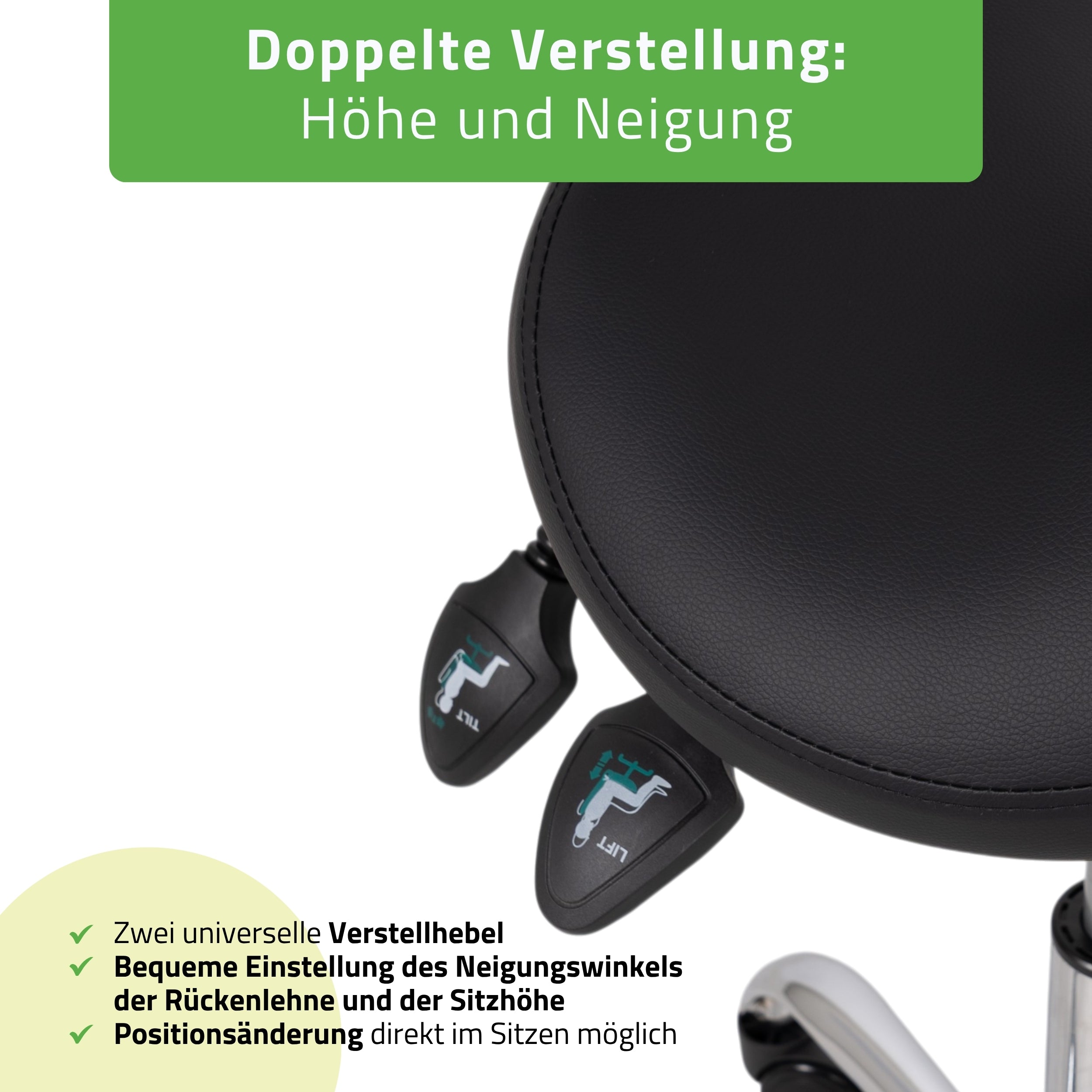 habys-sola-sattelhocker-mit-r-ckenlehne-ergonomischer-rollhocker image 5