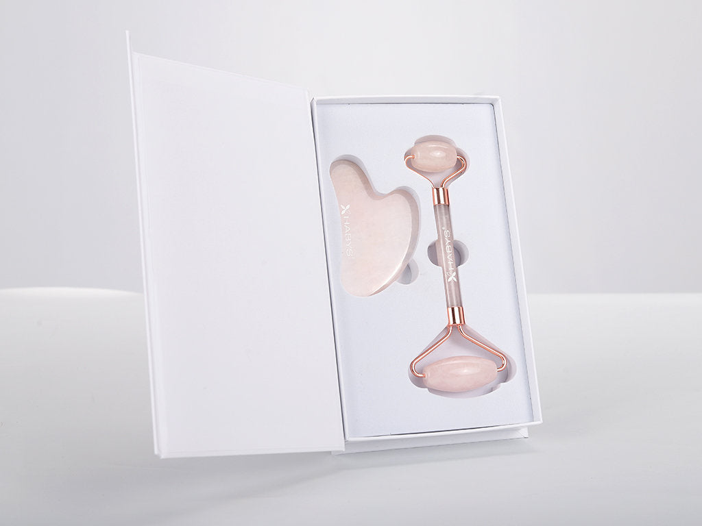 habys-massage-set-gua-sha-stein-roller-aus-rosenquarz image 5